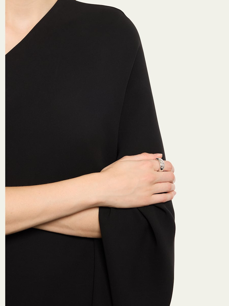 Pomellato 18K White Gold Iconica Ring with Fancy Set Diamonds outlook