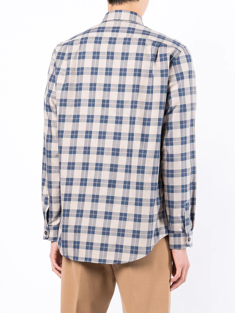 plaid-check print shirt - 4