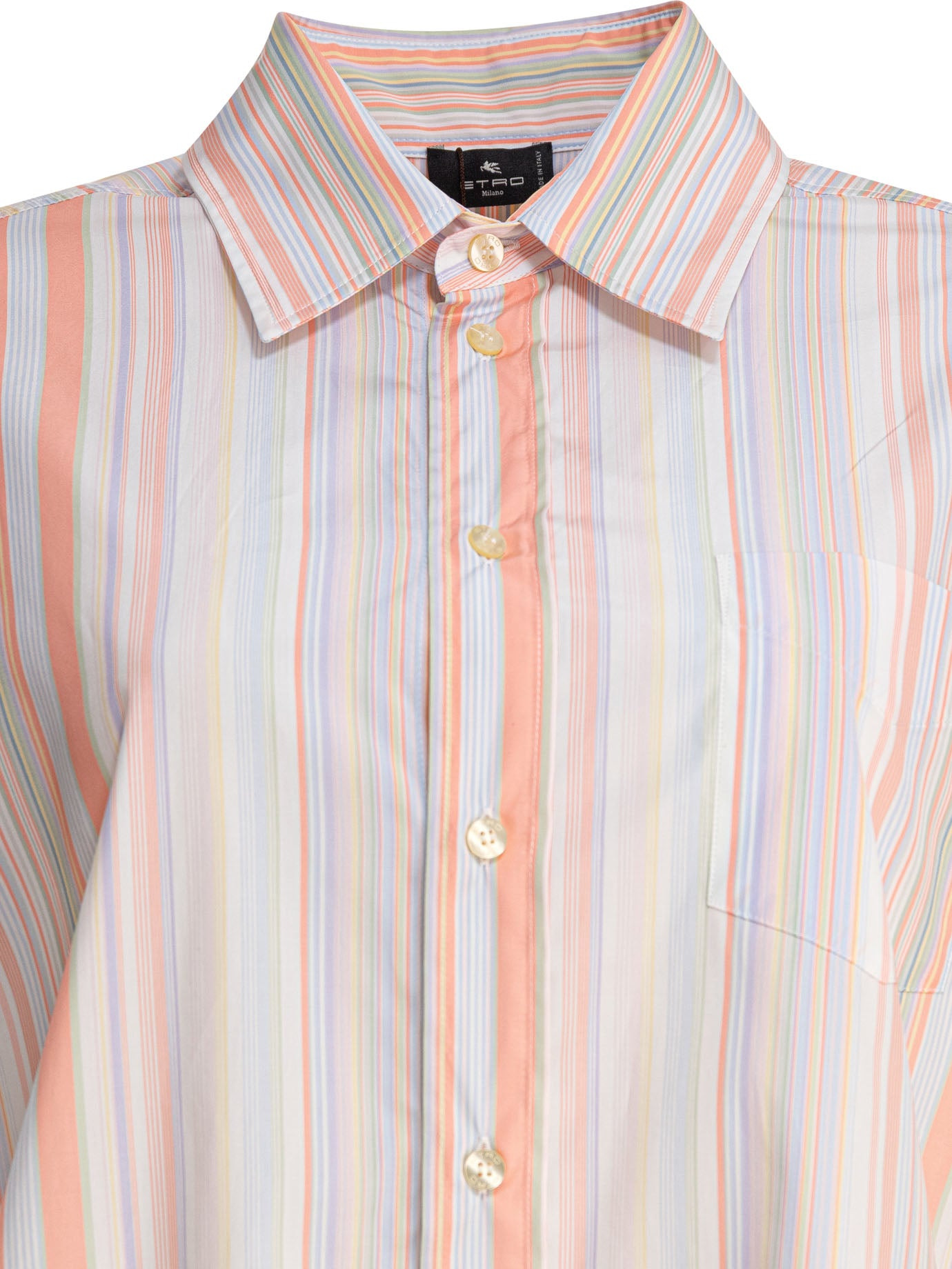 Etro Striped Shirt With Print On The Back - 3