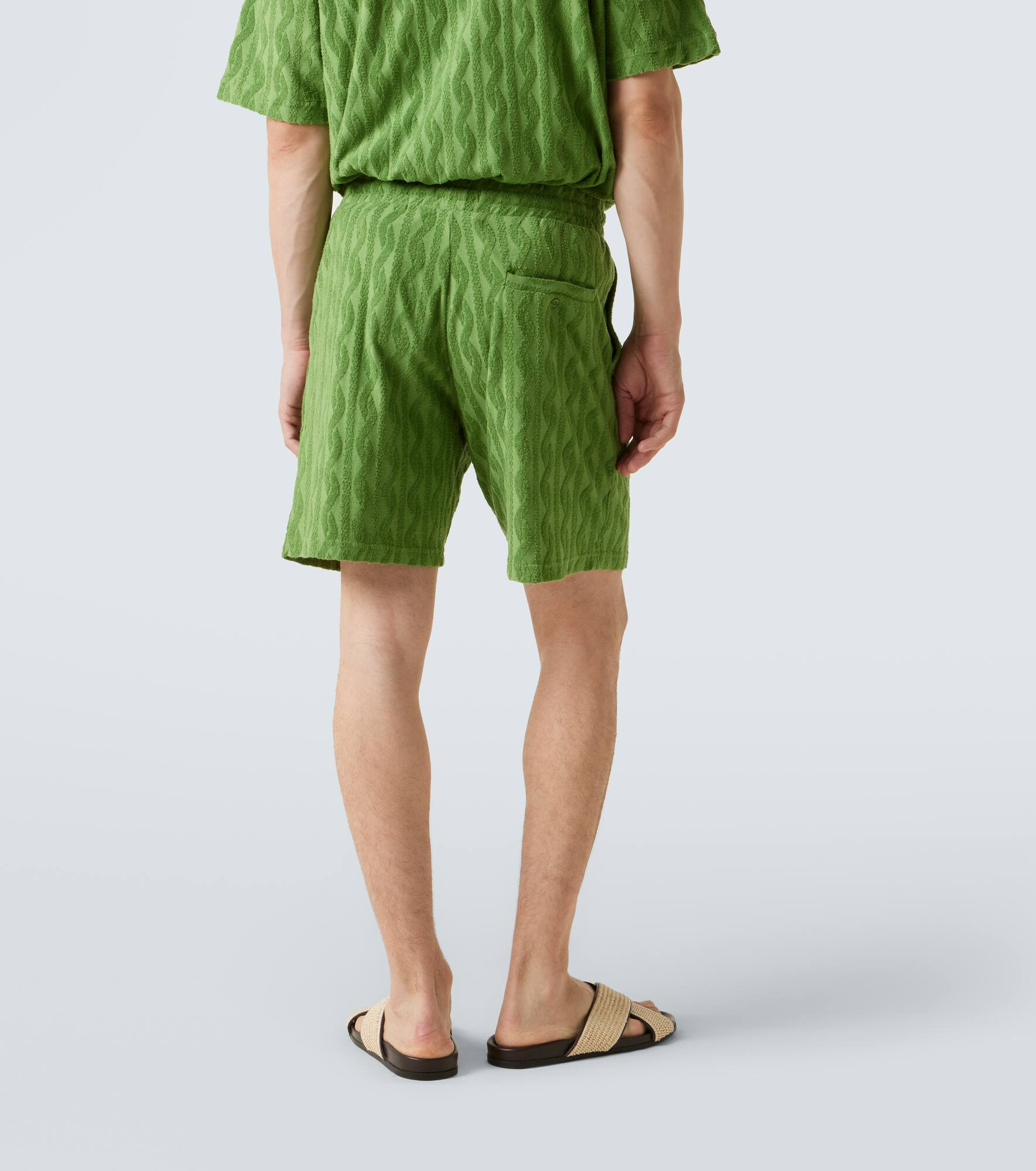 Augusto cotton-blend terry shorts - 4