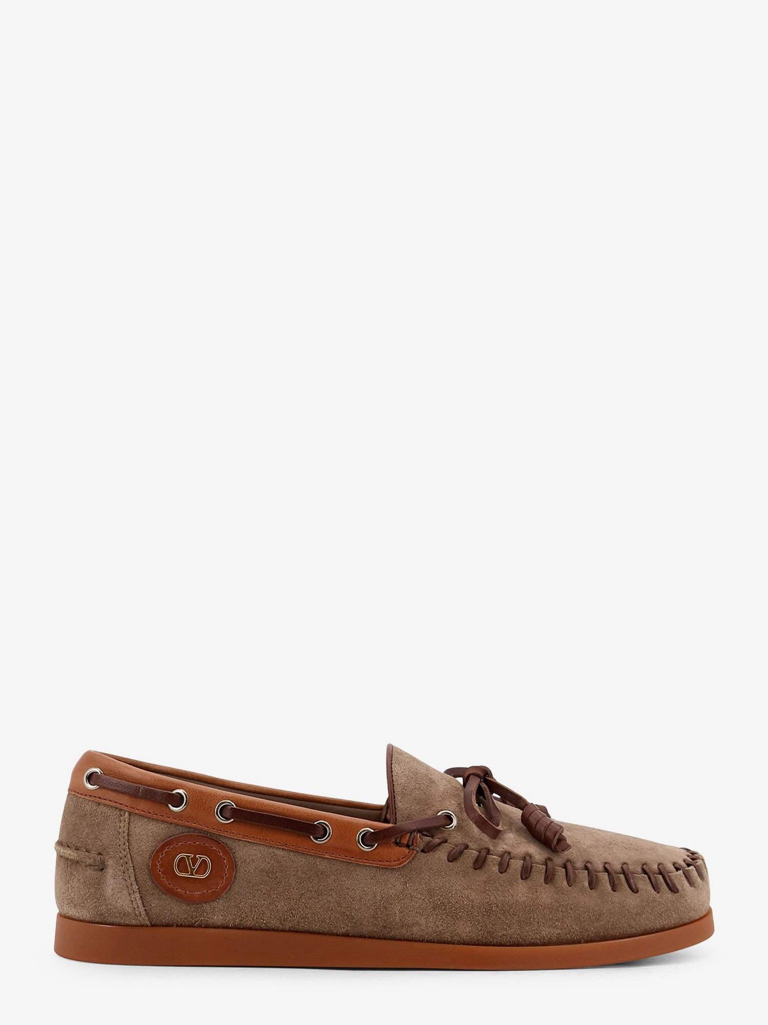 PALM AVENUE SUEDE AND LEATHER LOAFERS - 1