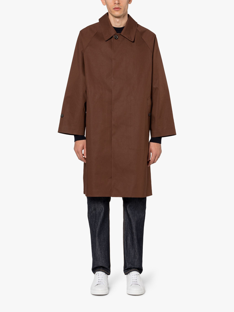 LAUDER BROWN BONDED COTTON OVERCOAT 3