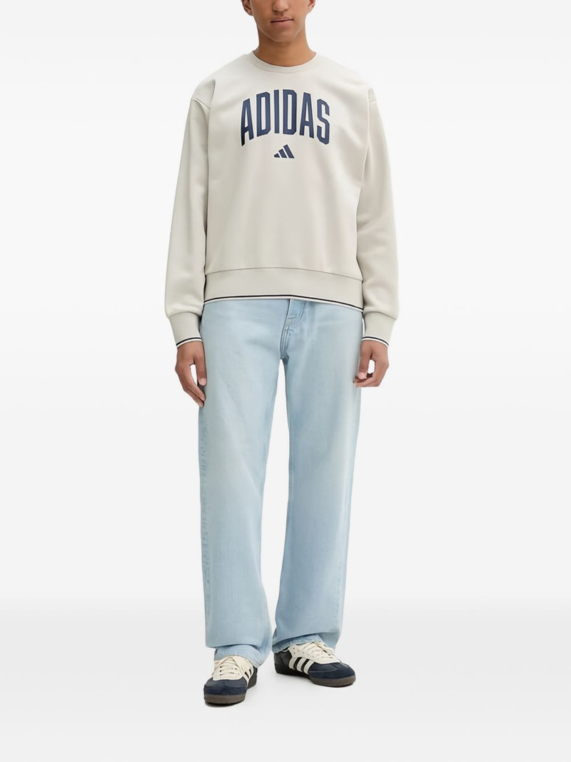 adidas logo-print sweatshirt outlook