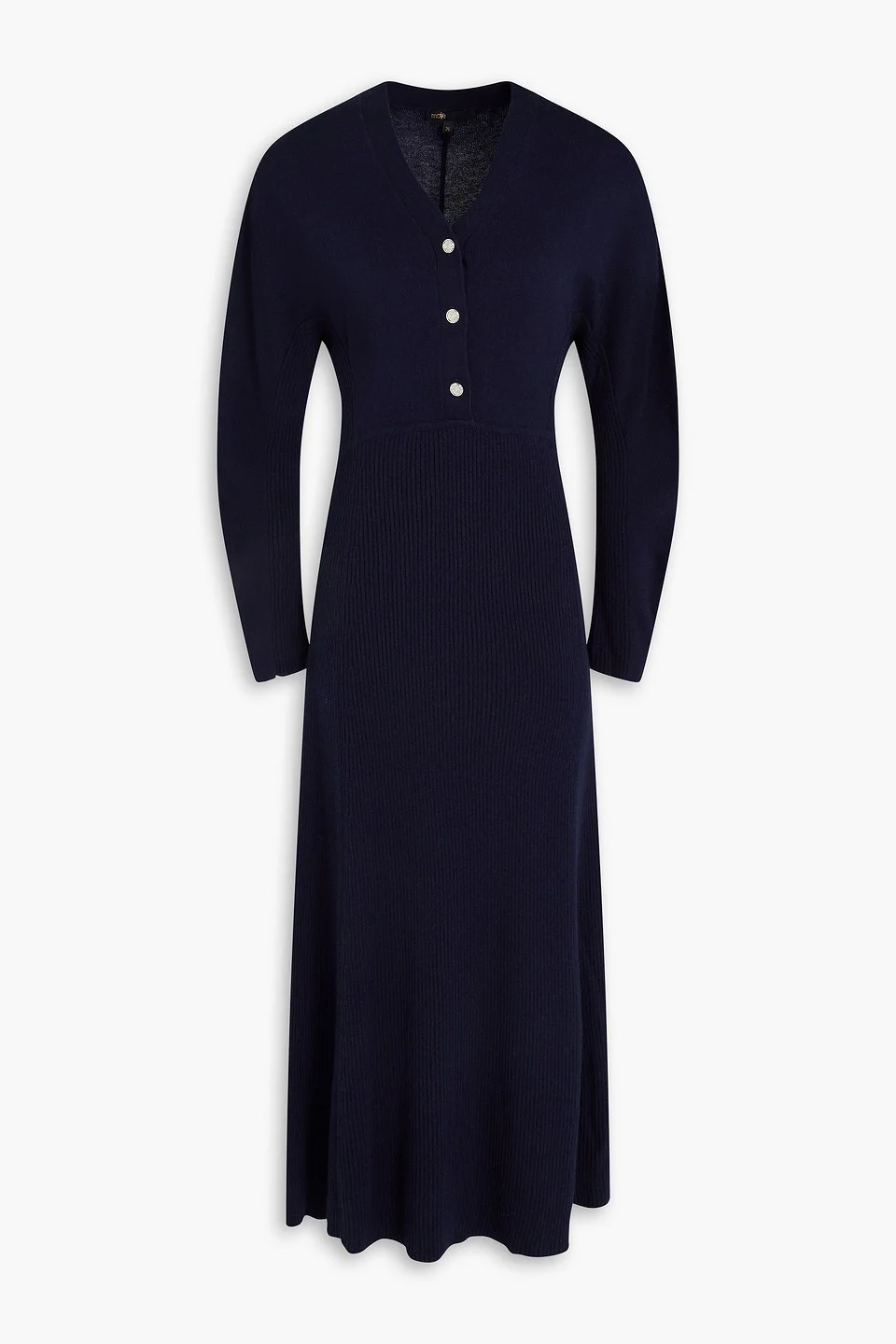 Ribbed-knit midi dress - 1