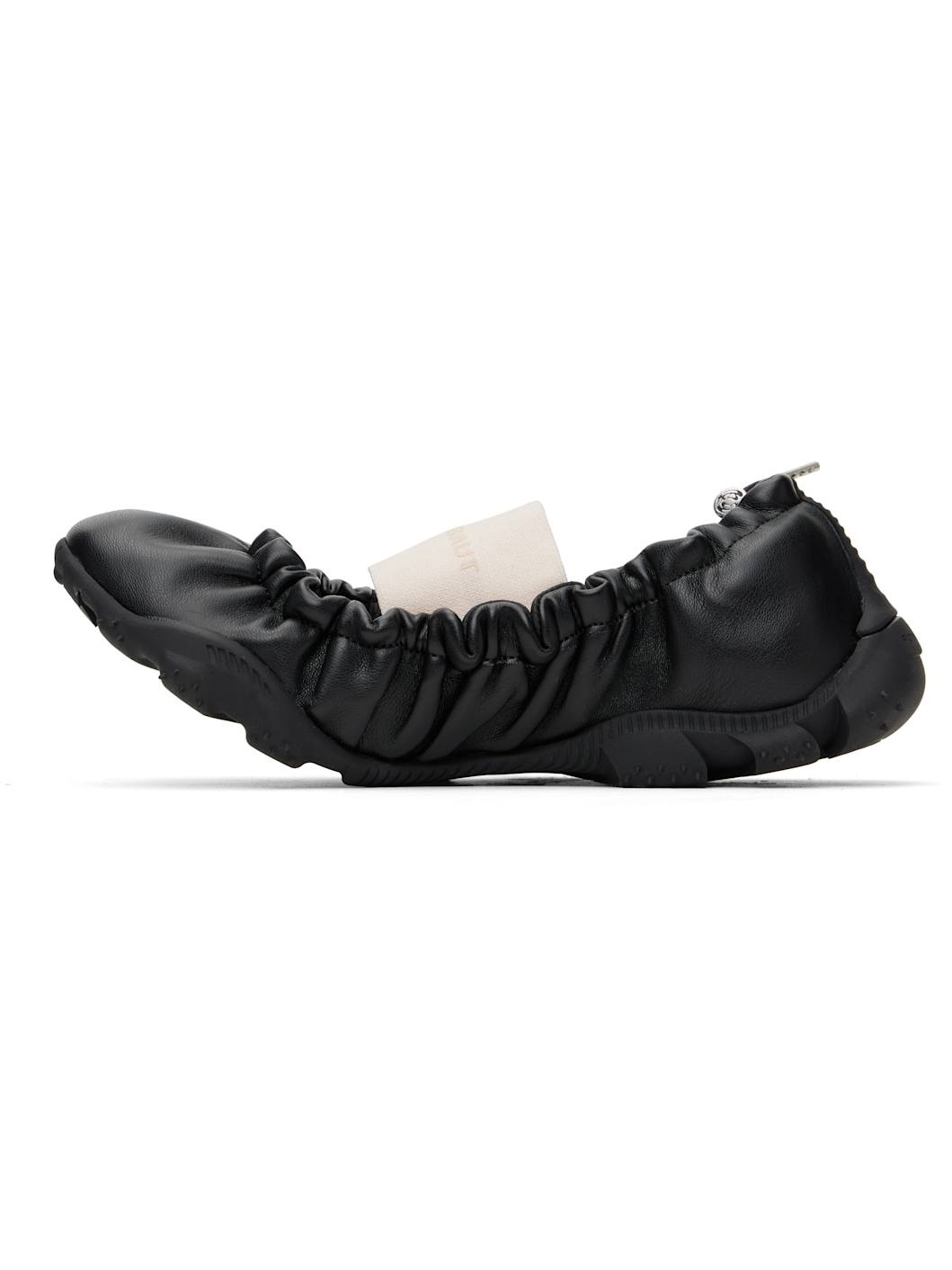 Black Rei Beyond Leather Ballerina Flats - 3