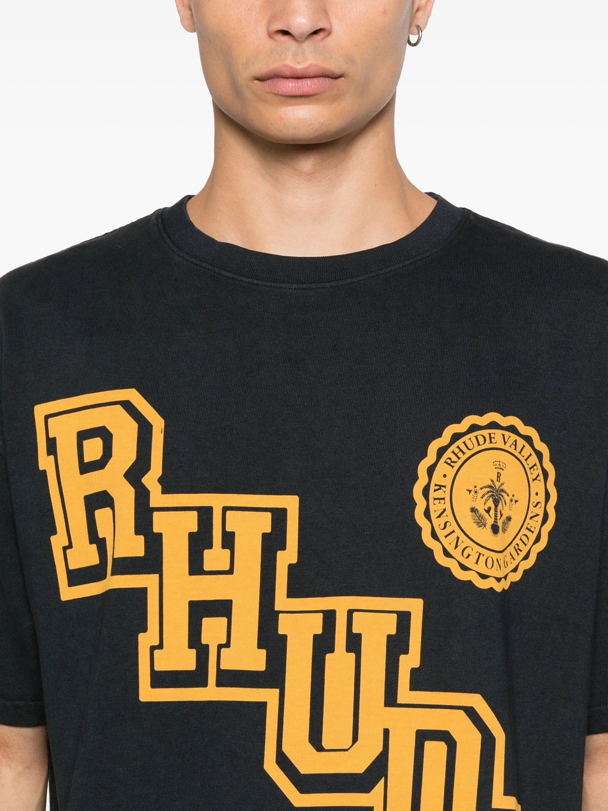 Rhude Diagonal-logo Graphic T-shirt - 2