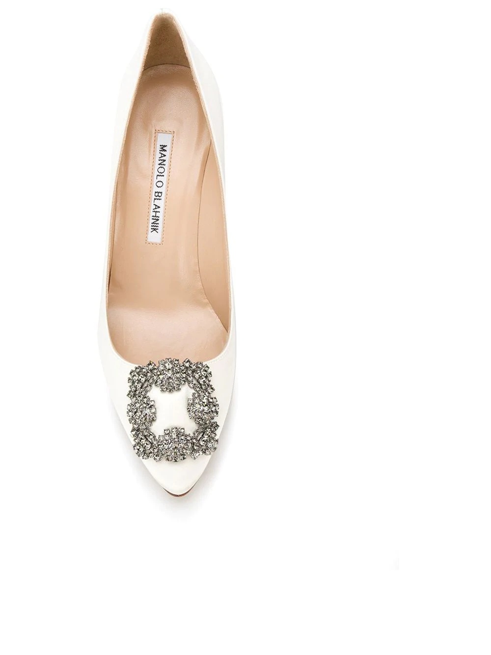 Hangisi 90mm satin pumps - 4