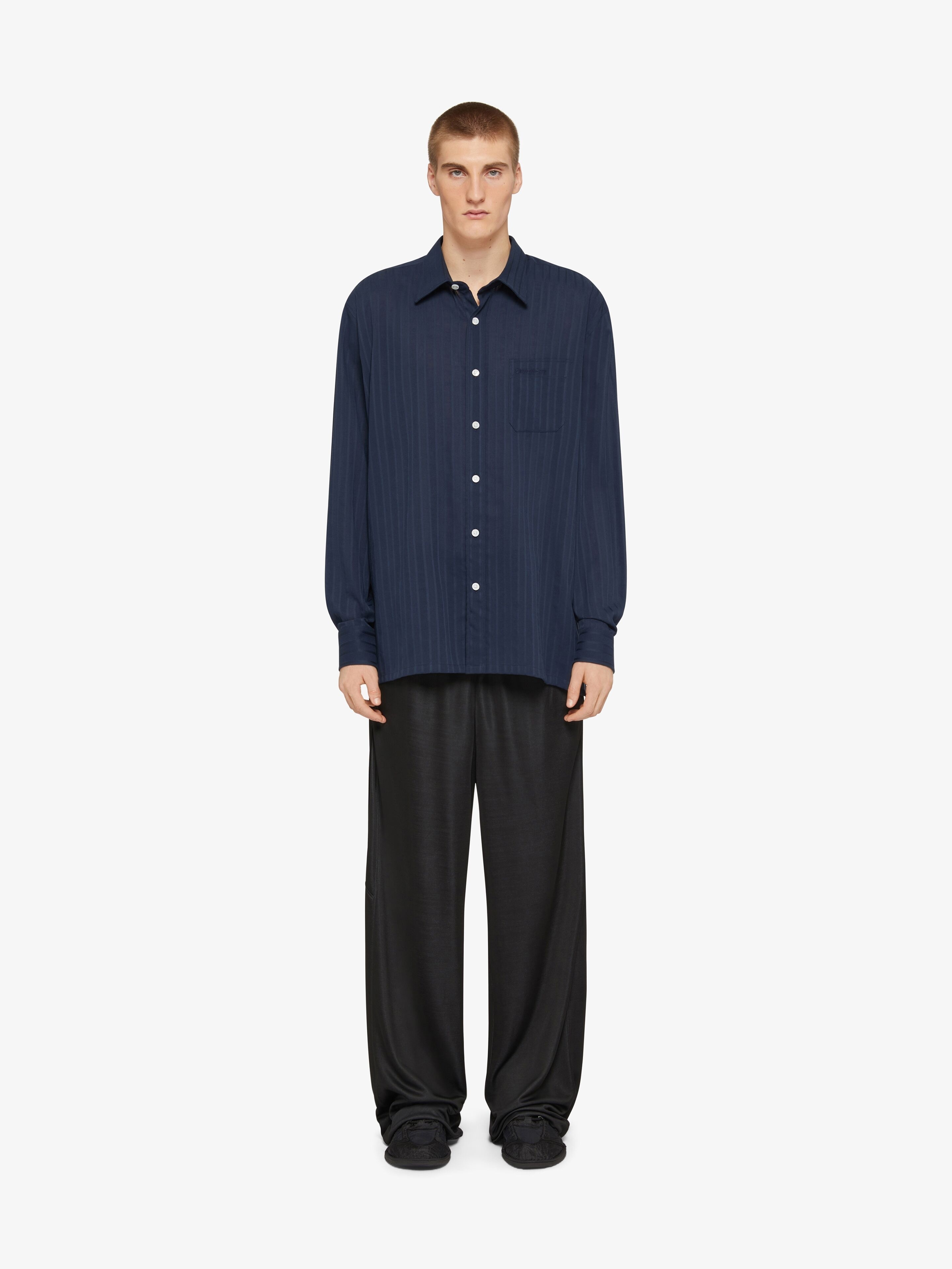 SHIRT IN COTTON VOILE WITH STRIPES - 2