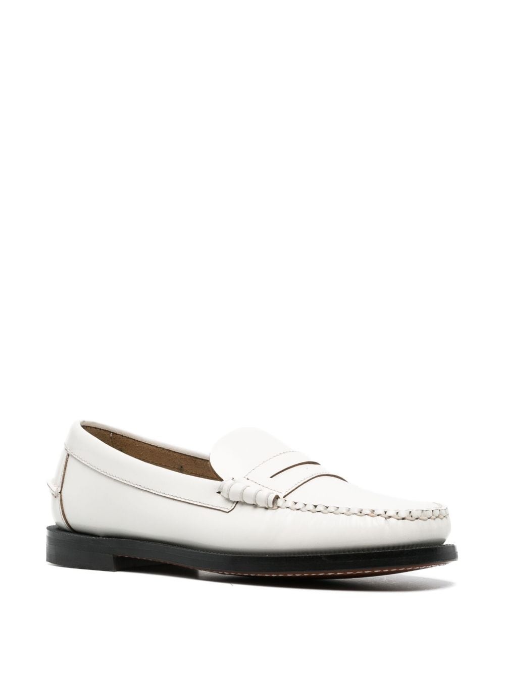 Dan penny-slot flat leather loafers - 2