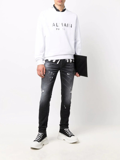 Balmain logo-print sweatshirt outlook