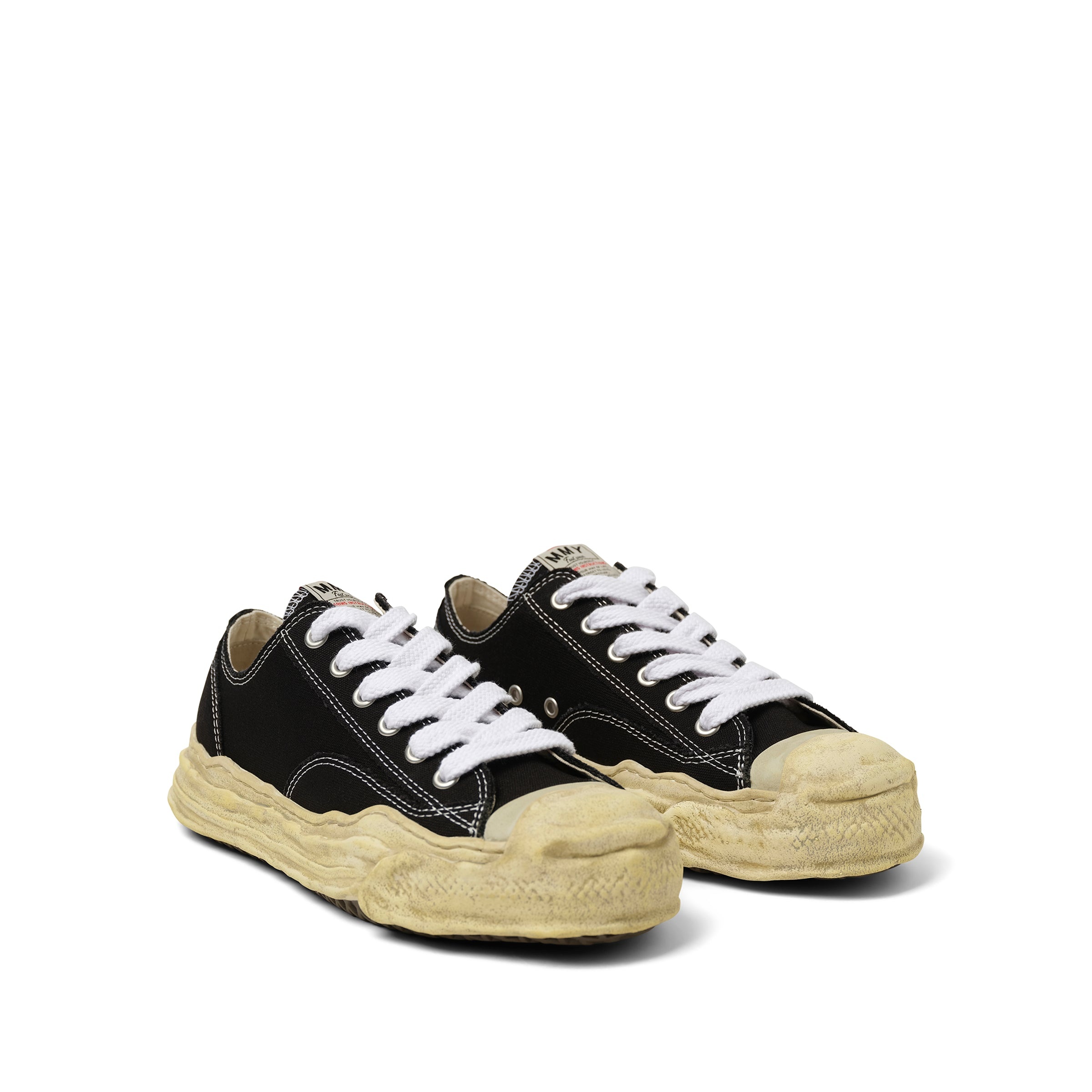 HANK OG Garment Dyed Sneaker in Black - 2