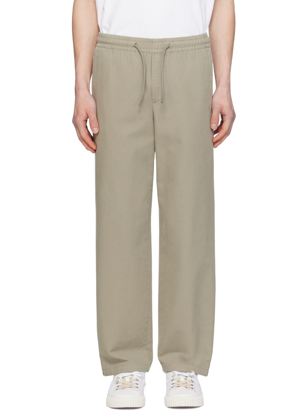 A. P.C. Khaki Vincent Trousers - 1