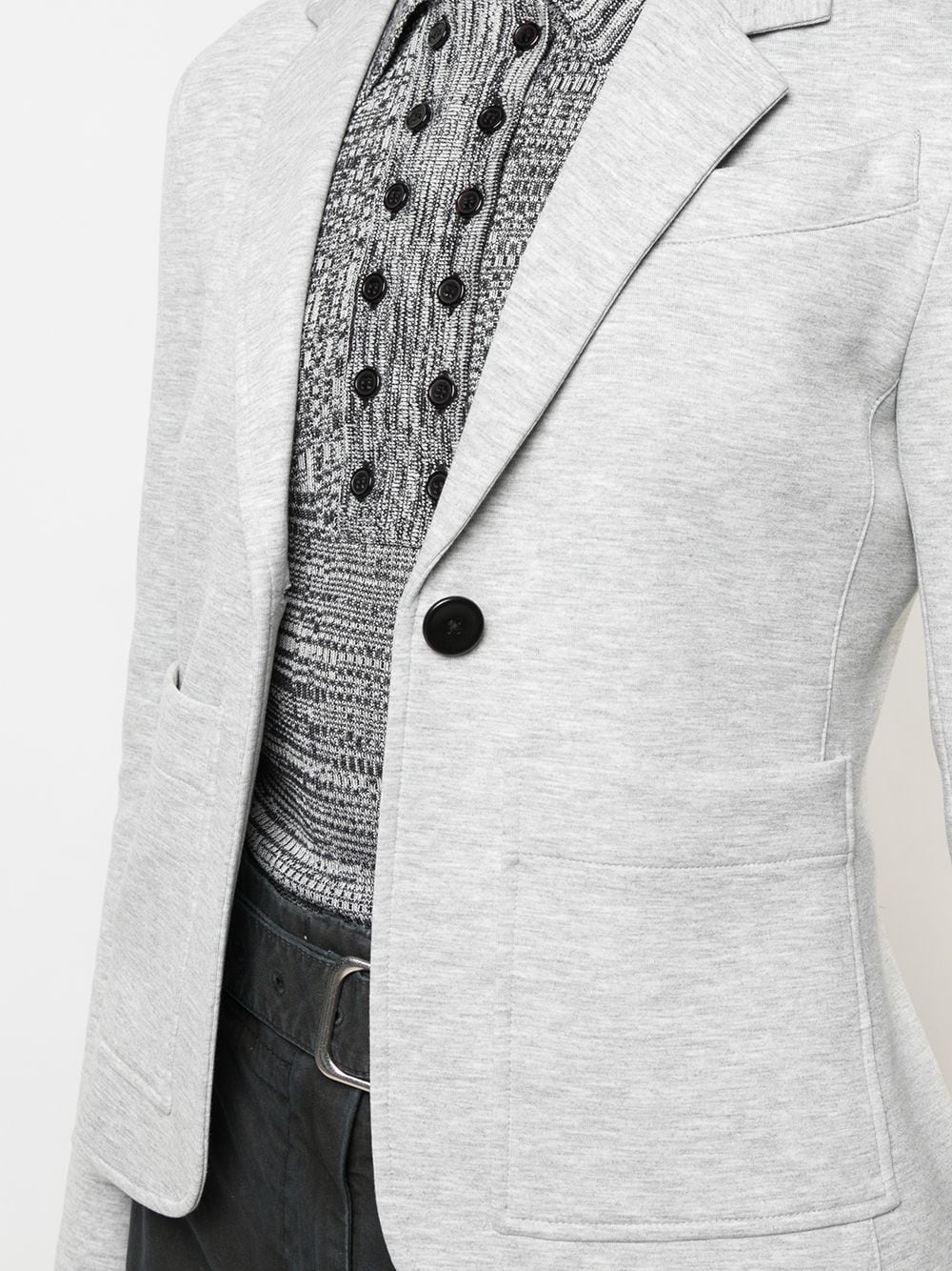 single-breasted suiting blazer - 5