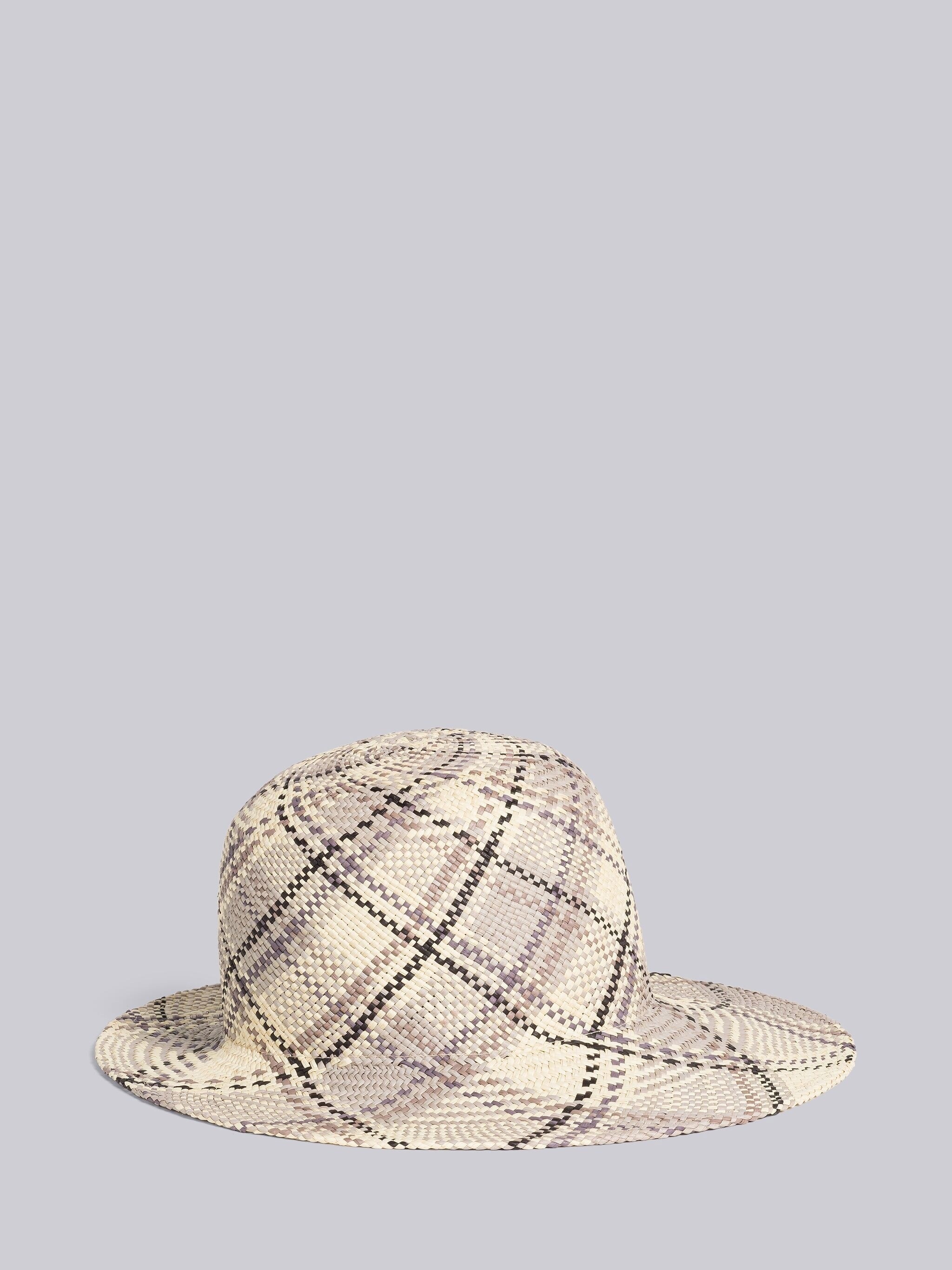 Straw Madras Sun Hat - 3