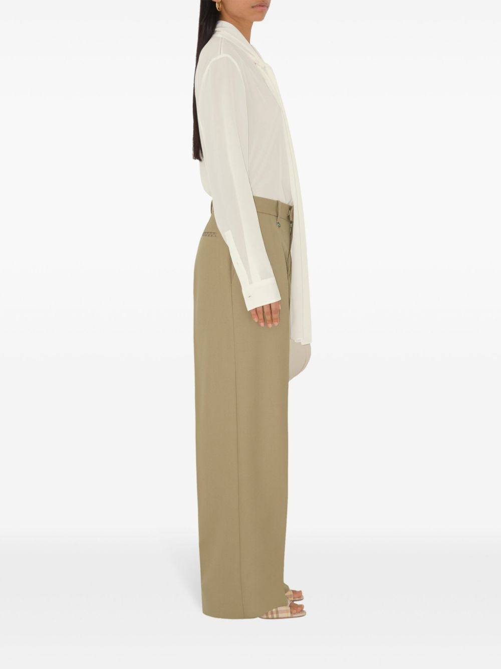 wool tailored trousers - 3
