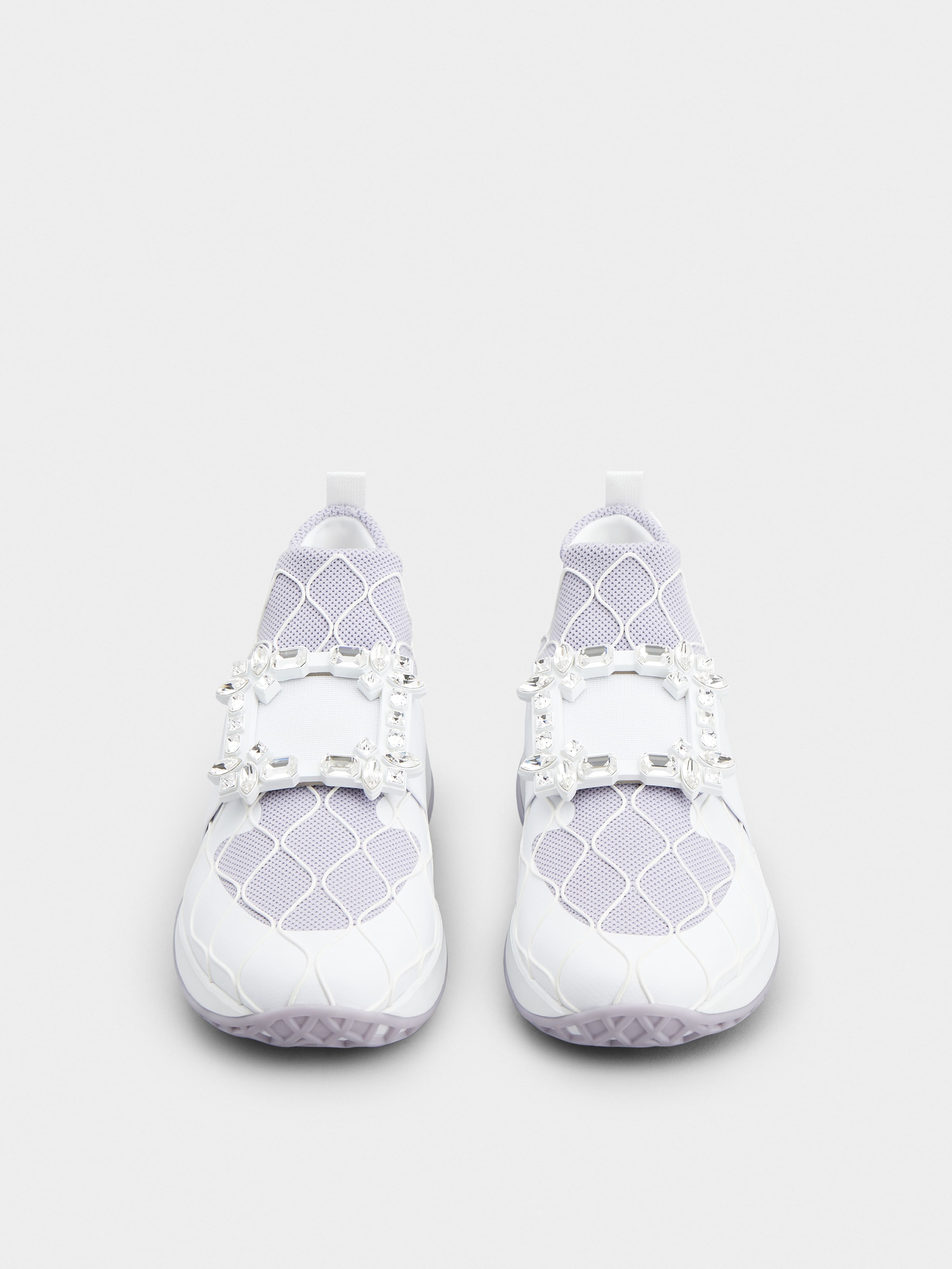 Viv' Run Technical Strass Buckle Sneakers in Technical Fabric - 7