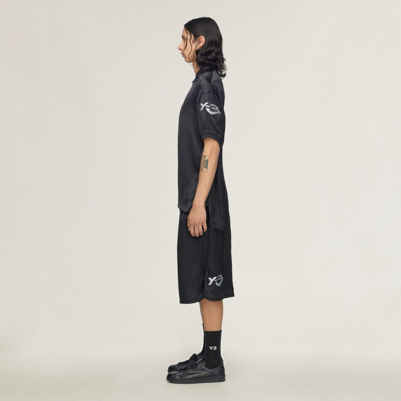 Y-3 LIQUID LOGO SATIN JERSEY 4