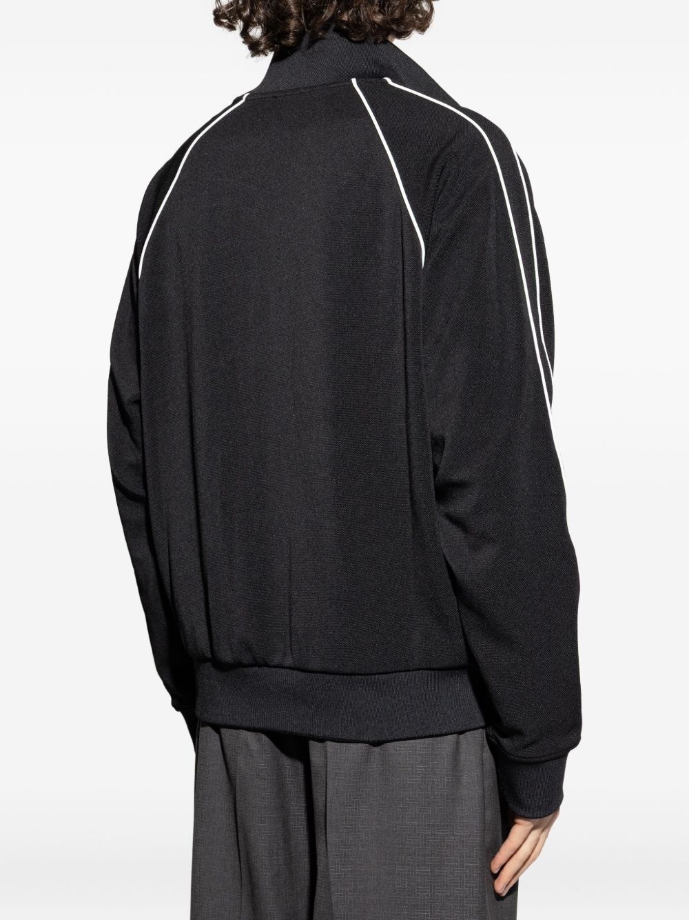 panelled zip-up track jacket - 4