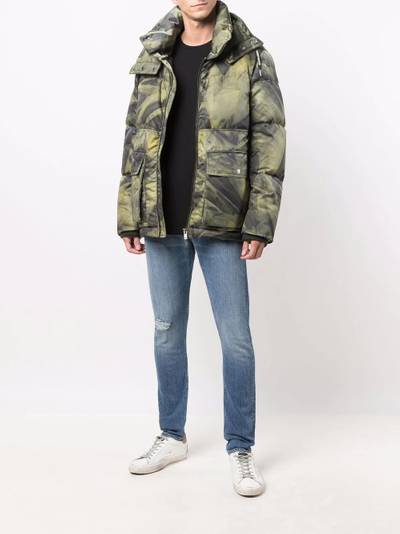 Golden Goose camouflage-print padded coat outlook