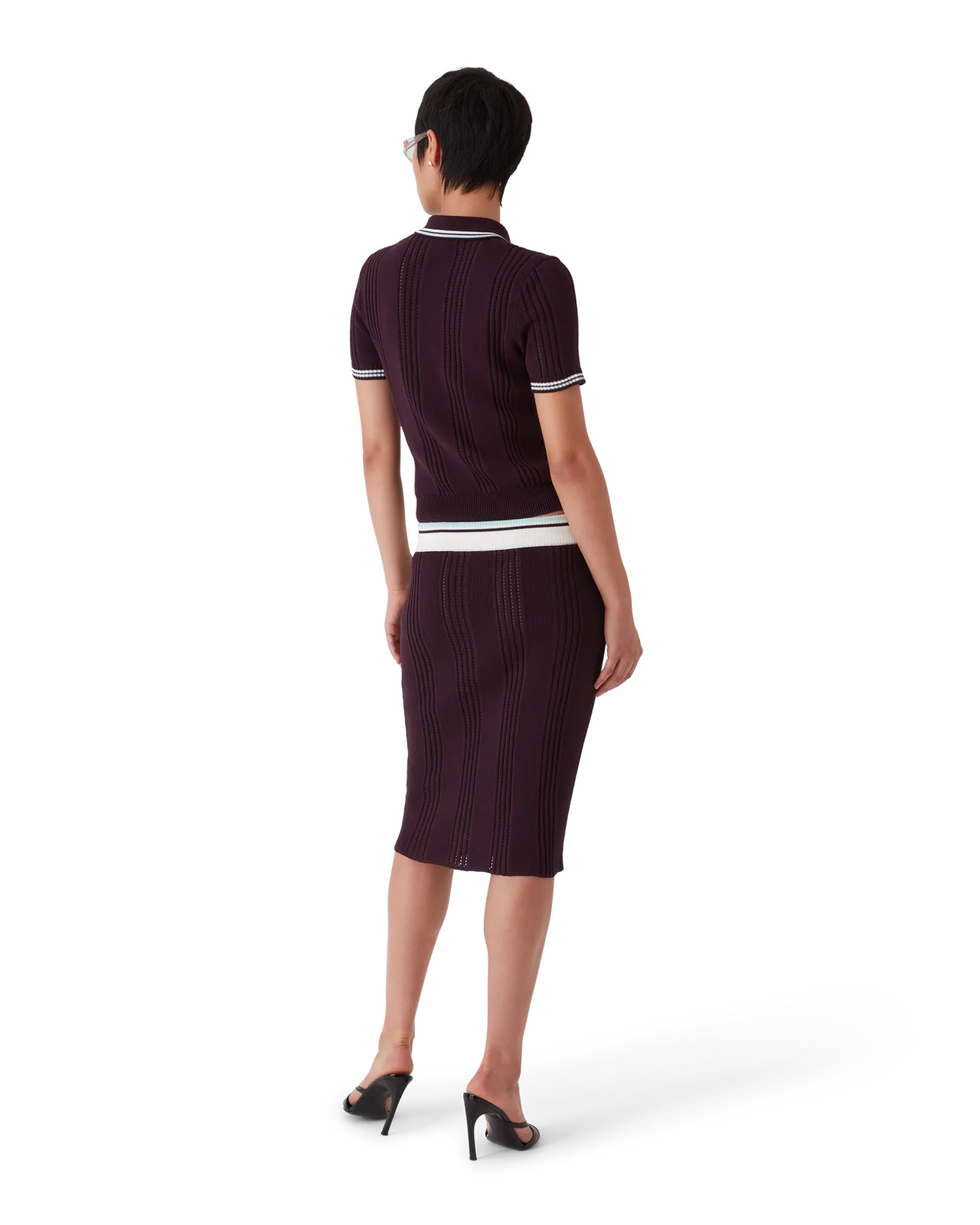 Cotton Knit Short Sleeve Polo | Casablanca Paris - 3