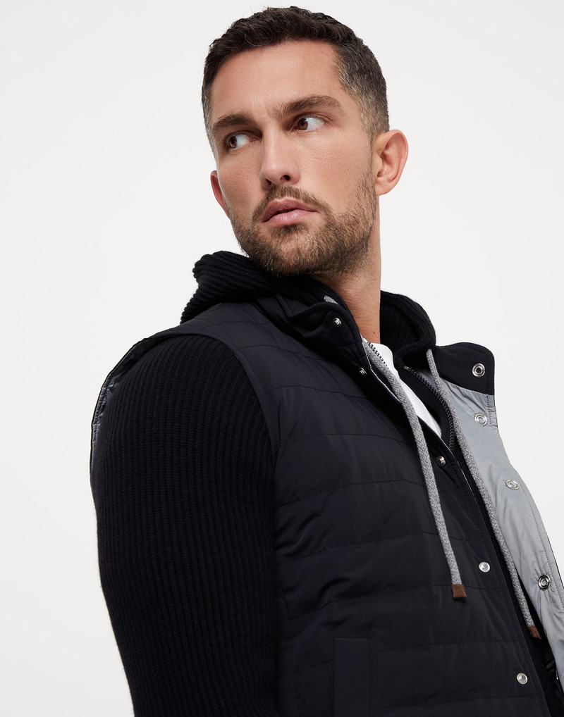 Bonded nylon lightweight down vest 3