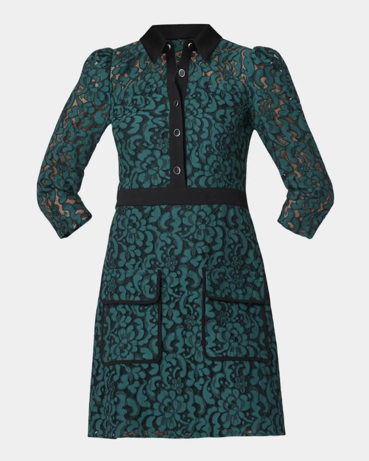 Tracey Corded Lace Mini Dress - 1
