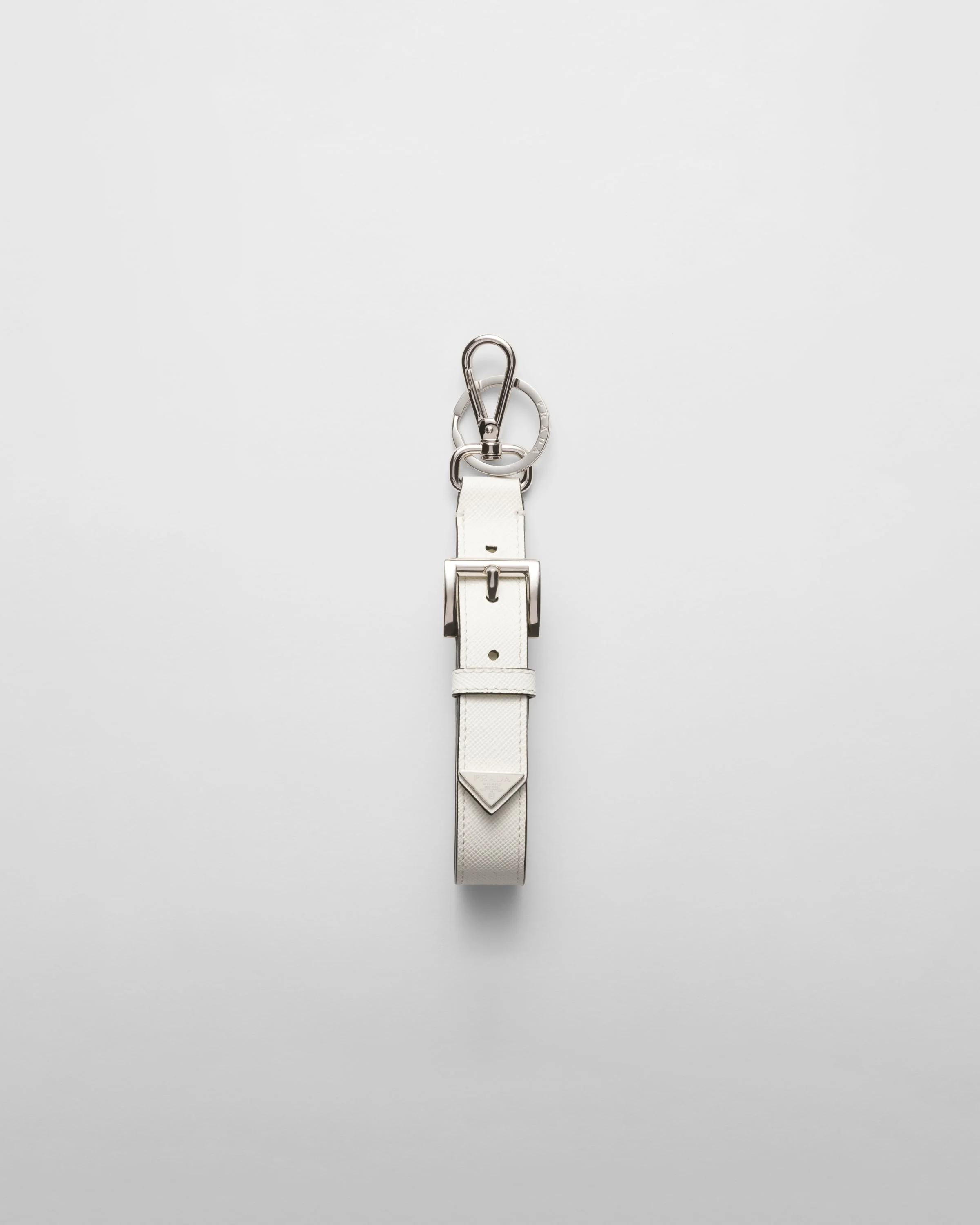 Saffiano leather key ring - 1