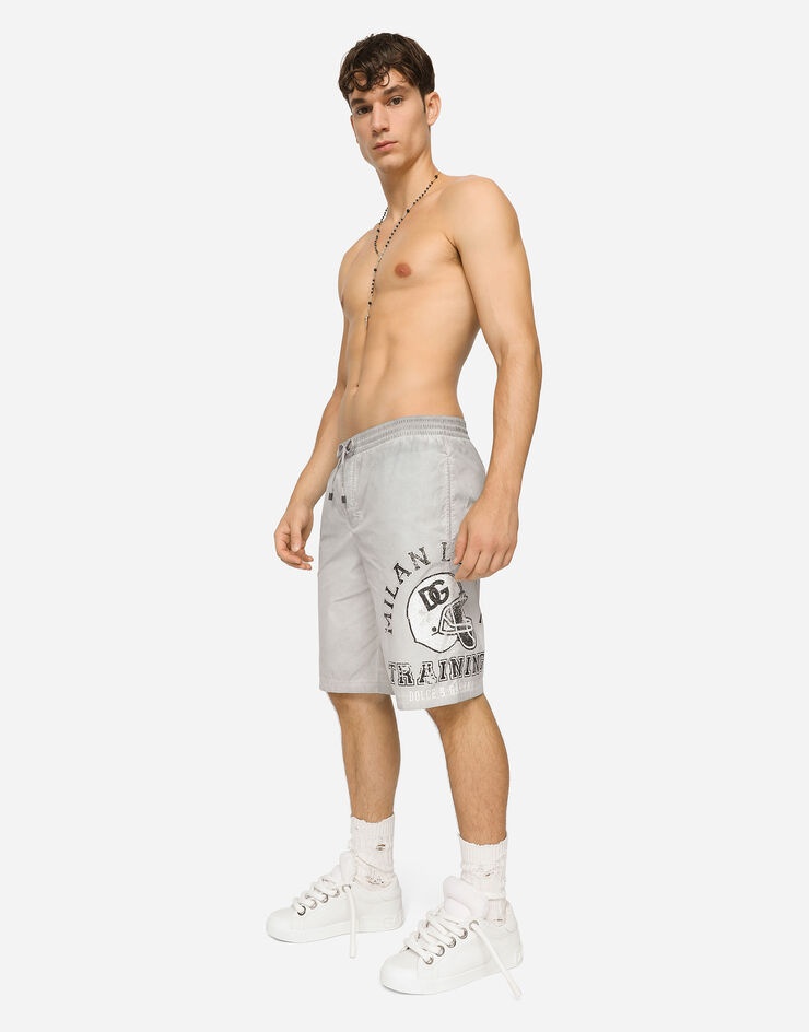 Long printed swim trunks - 2
