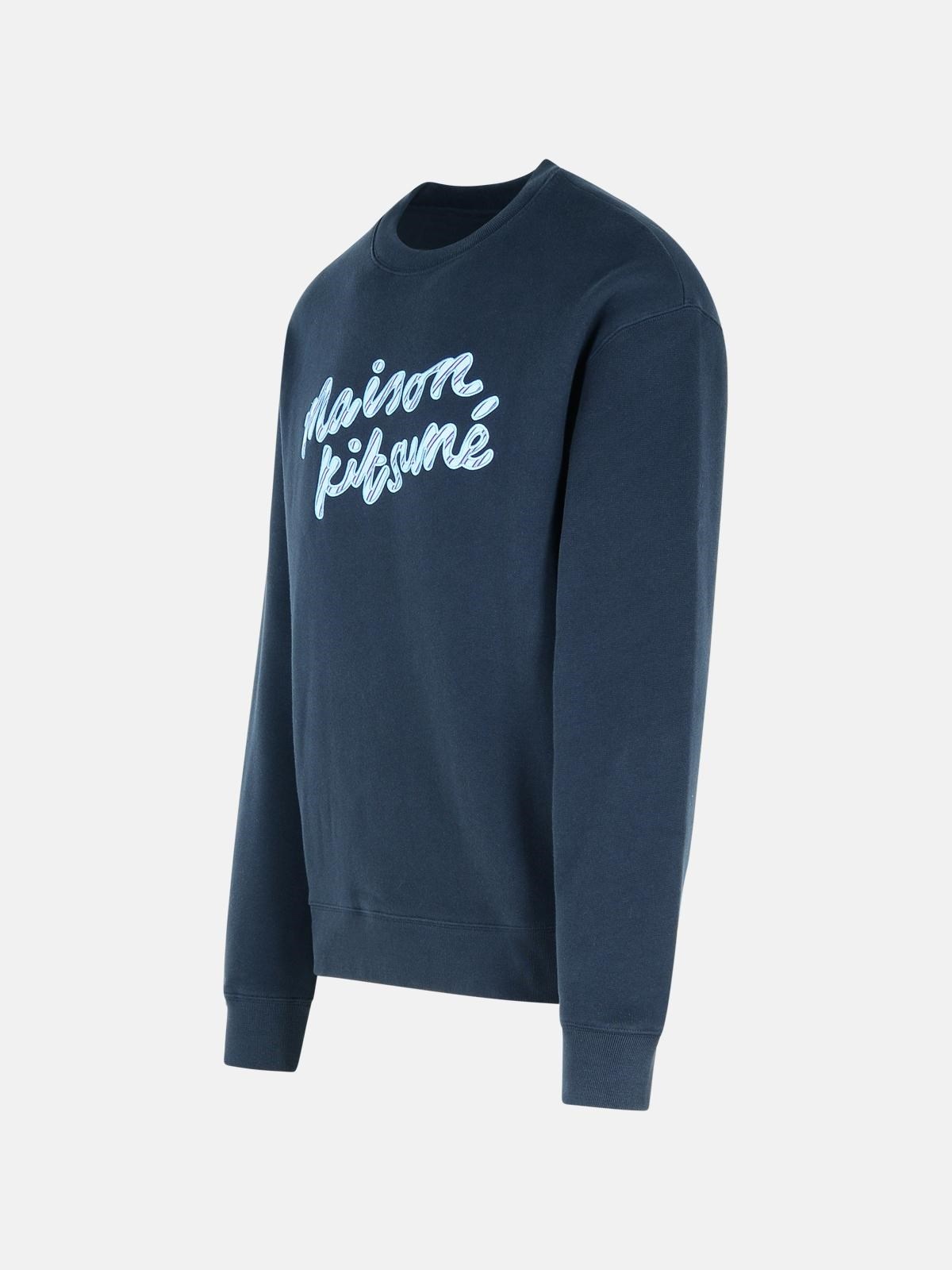 NAVY COTTON SWEATSHIRT - 2