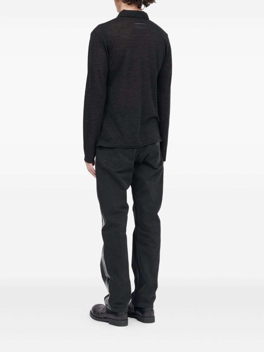 long-sleeve polo shirt - 5