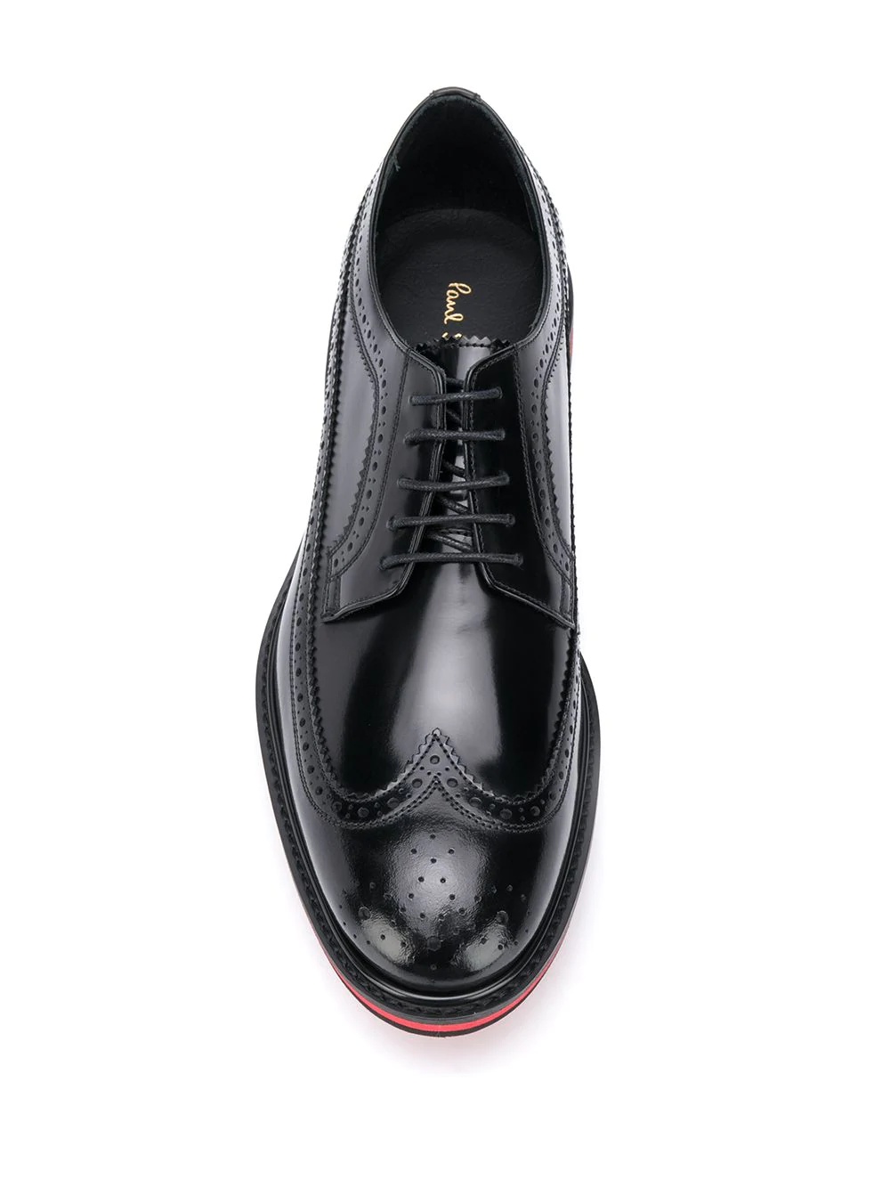 Chase contrast-trimmed leather brogues - 4