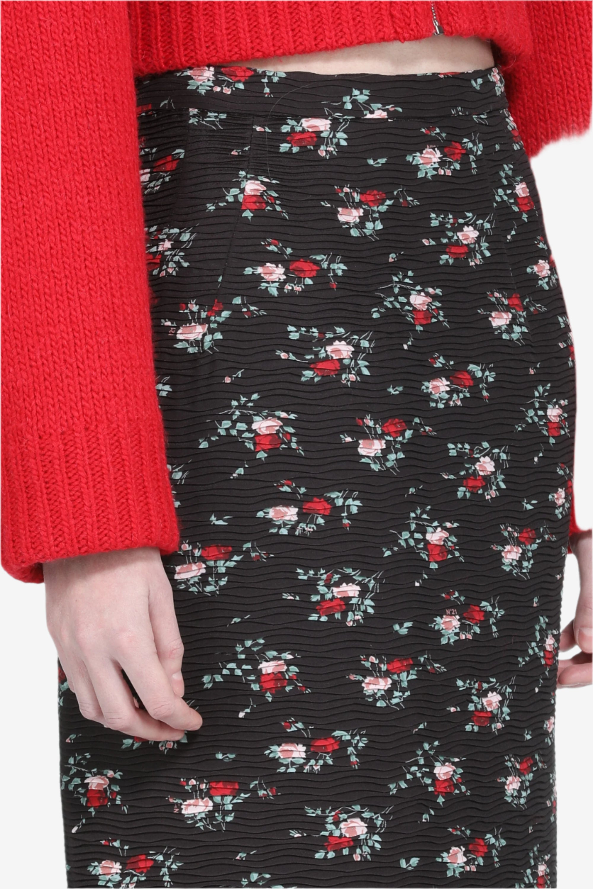PENCIL SKIRT WITH FLORAL PRINT - 5