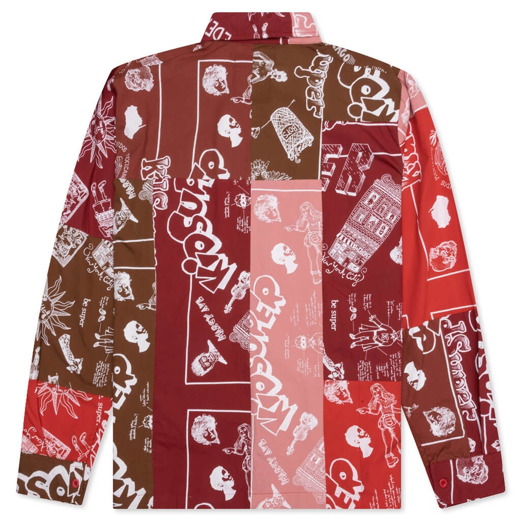 SUPER PATCHWORK JACKET - RED - 2