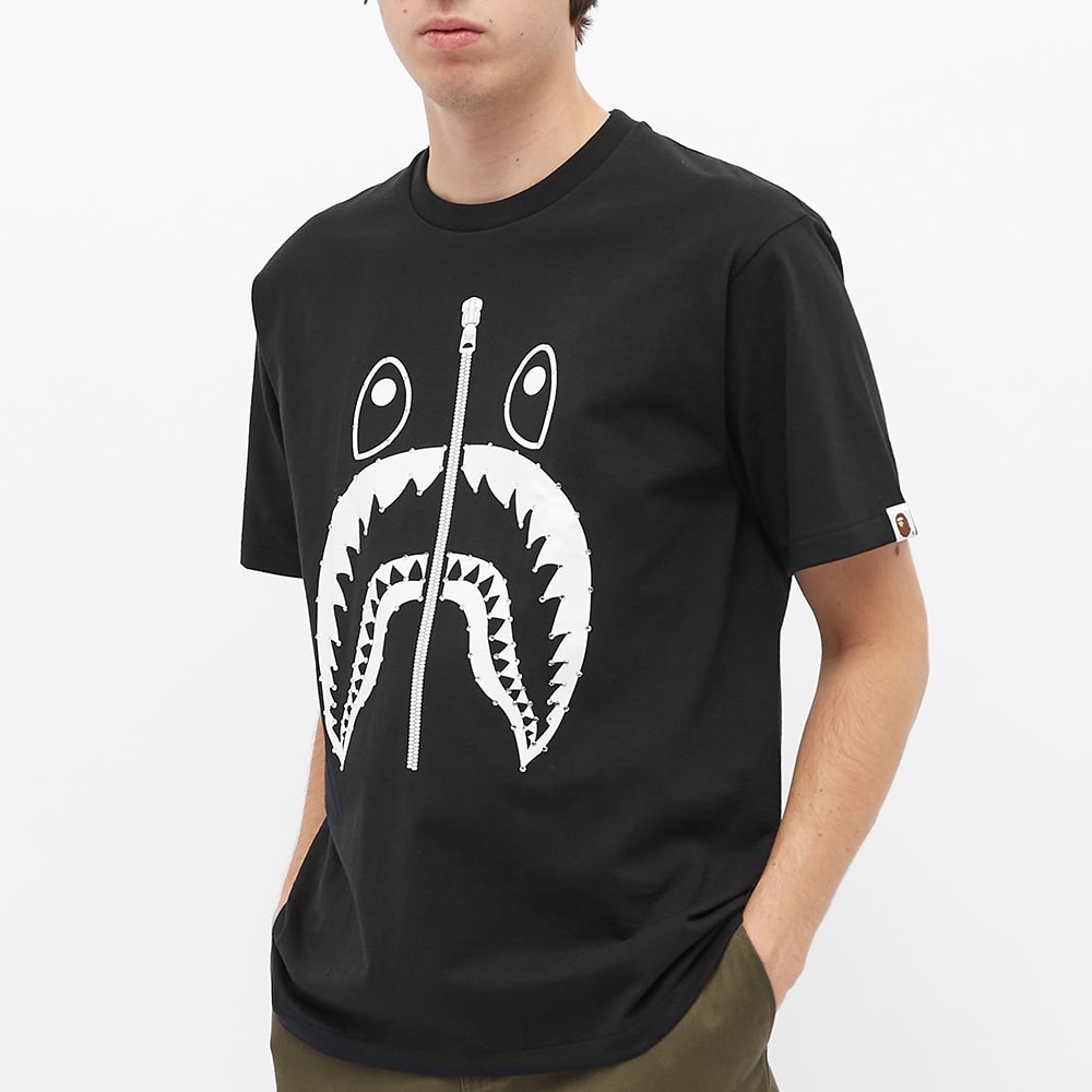 A Bathing Ape Crystal Stone Shark Tee - 4