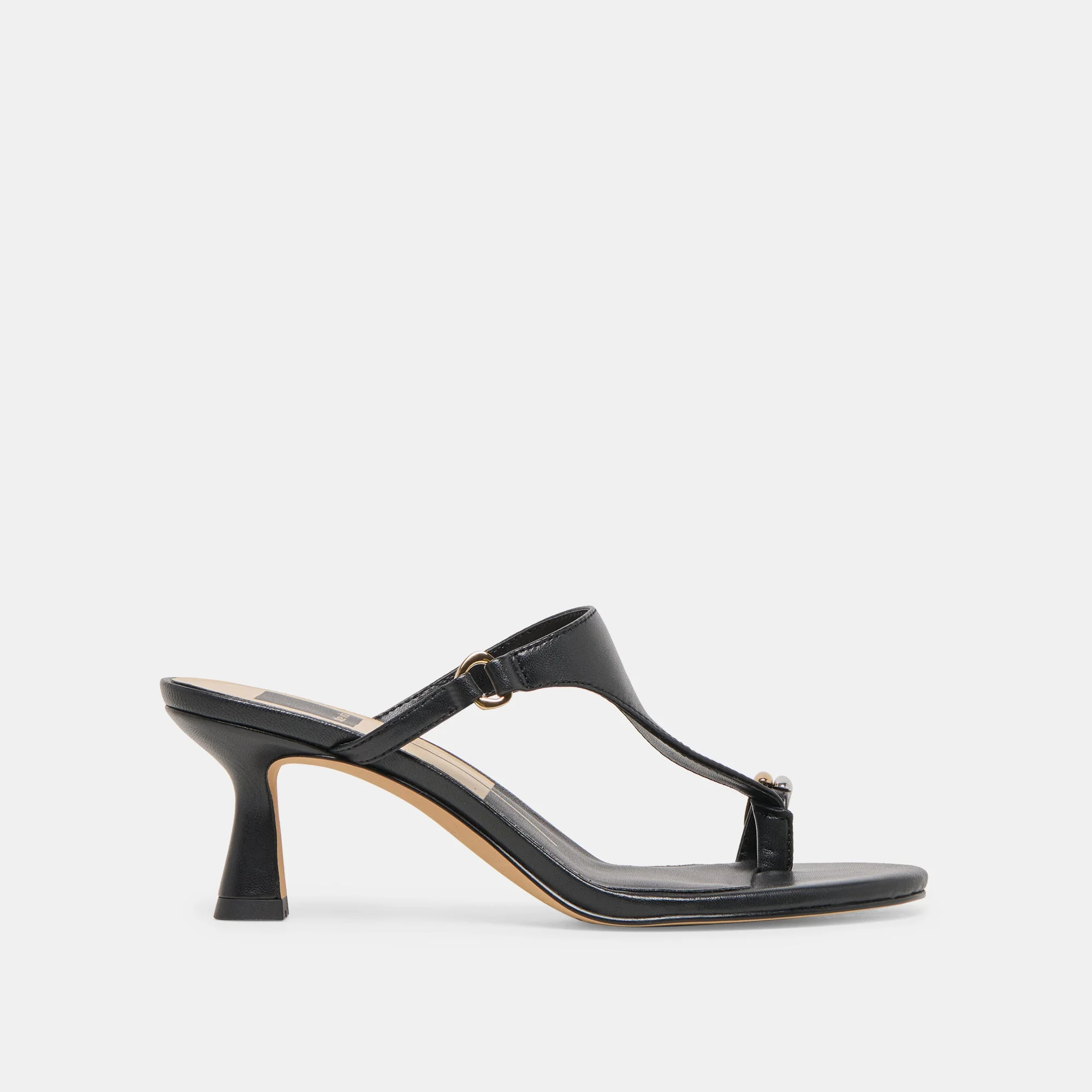 DERREL HEELS BLACK LEATHER - 1