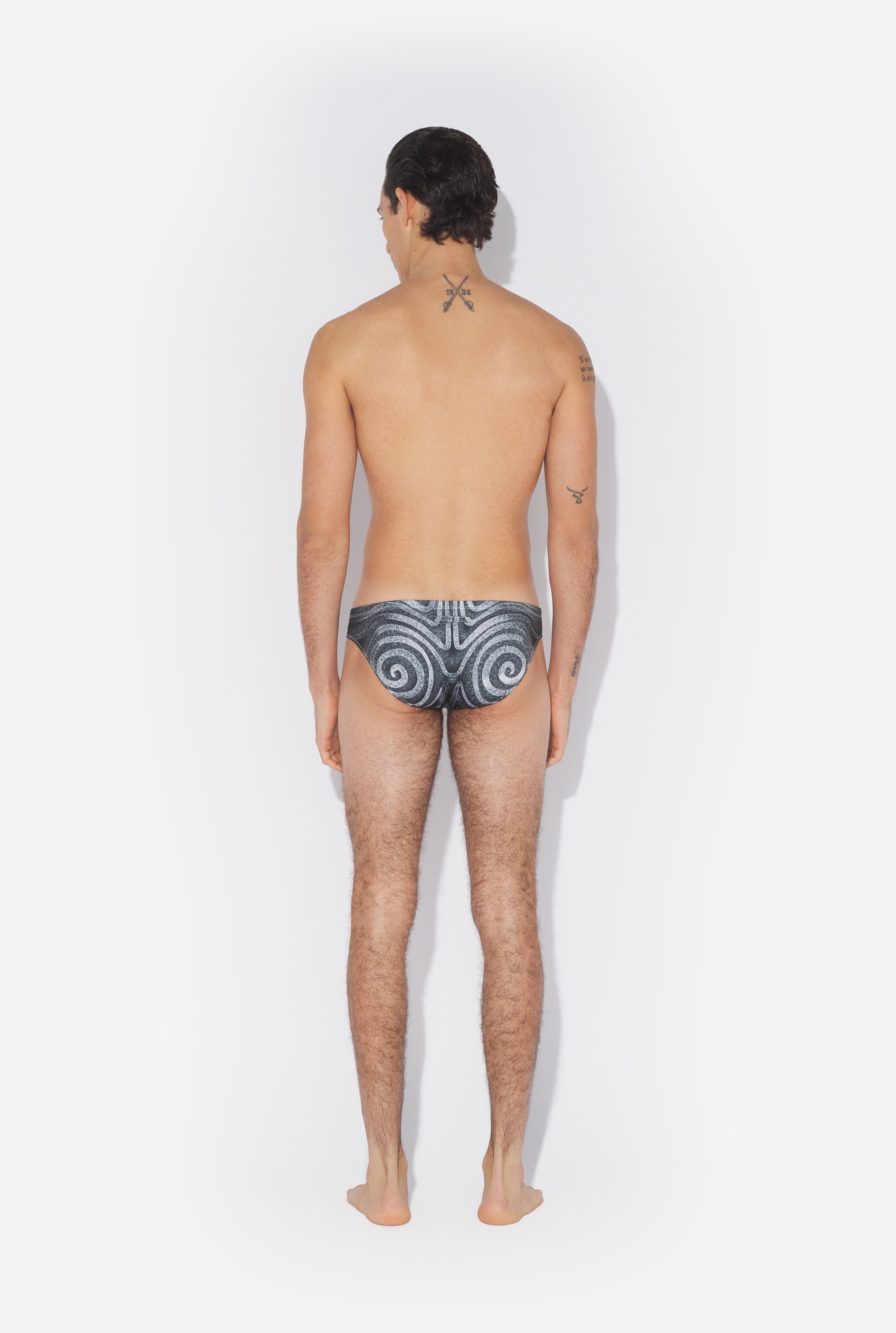 THE BLACK “SPIRALE” SWIM BRIEFS - 2