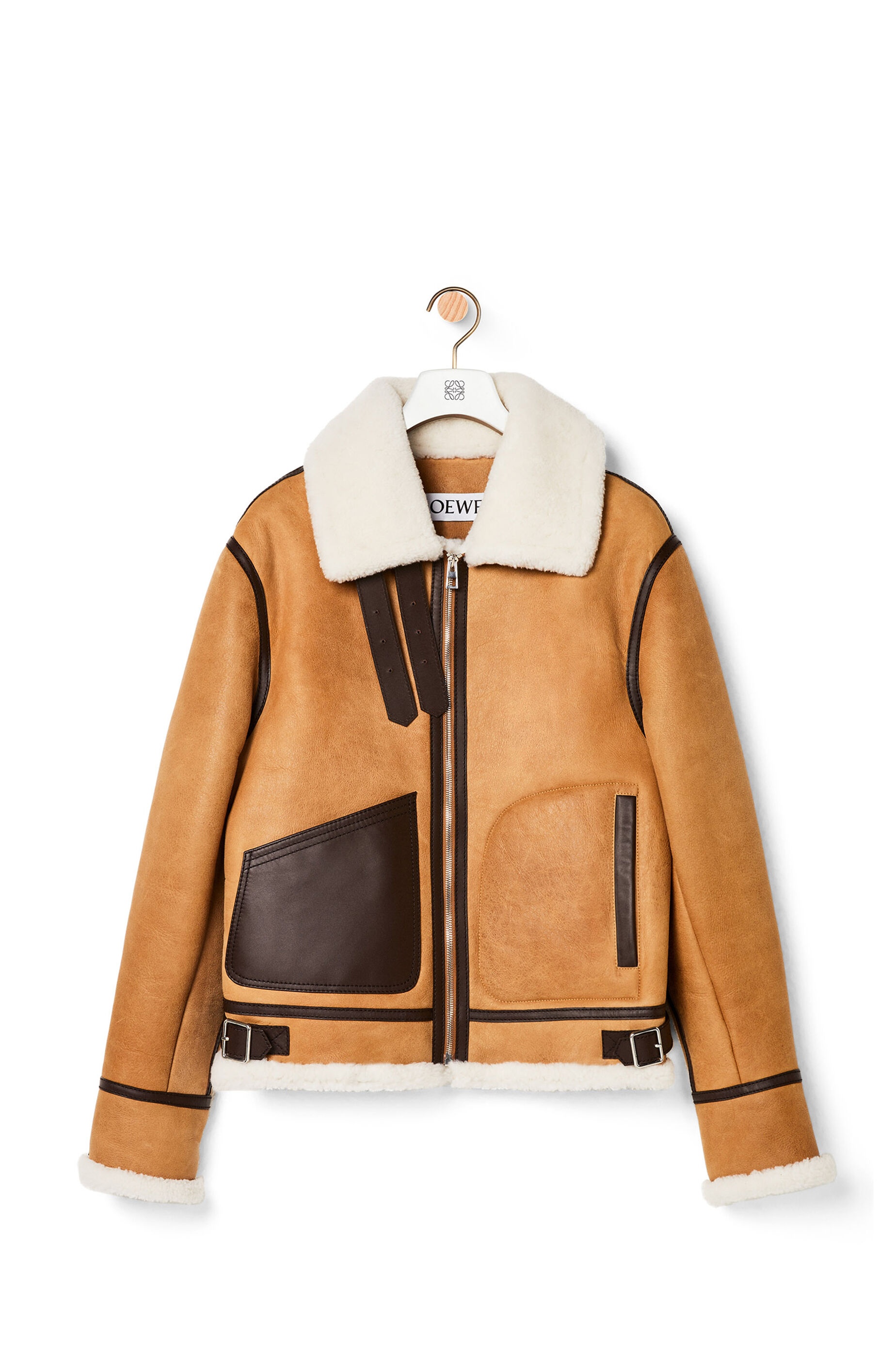 Aviator jacket in shearling - 1