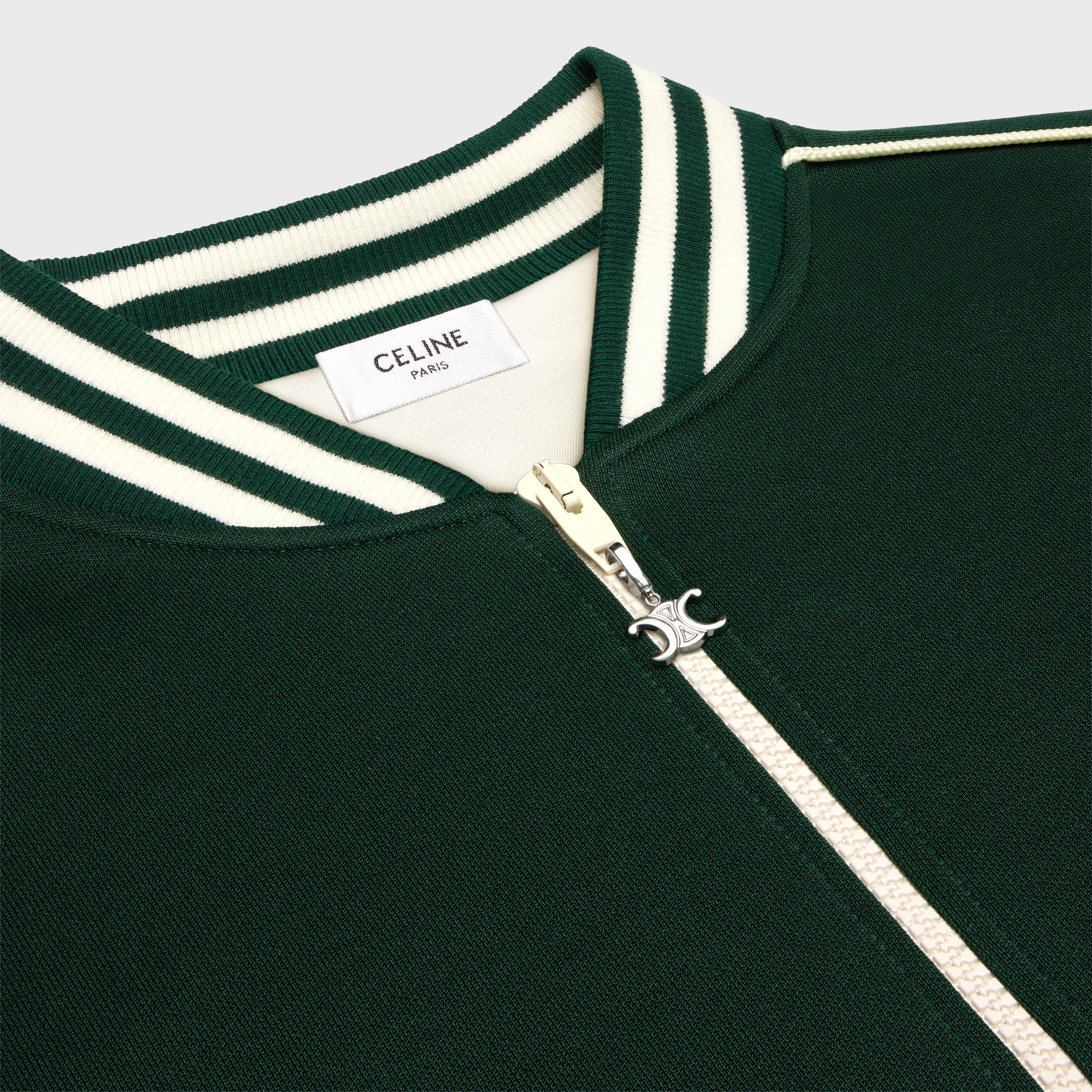 triomphe teddy jacket in double face jersey - 3