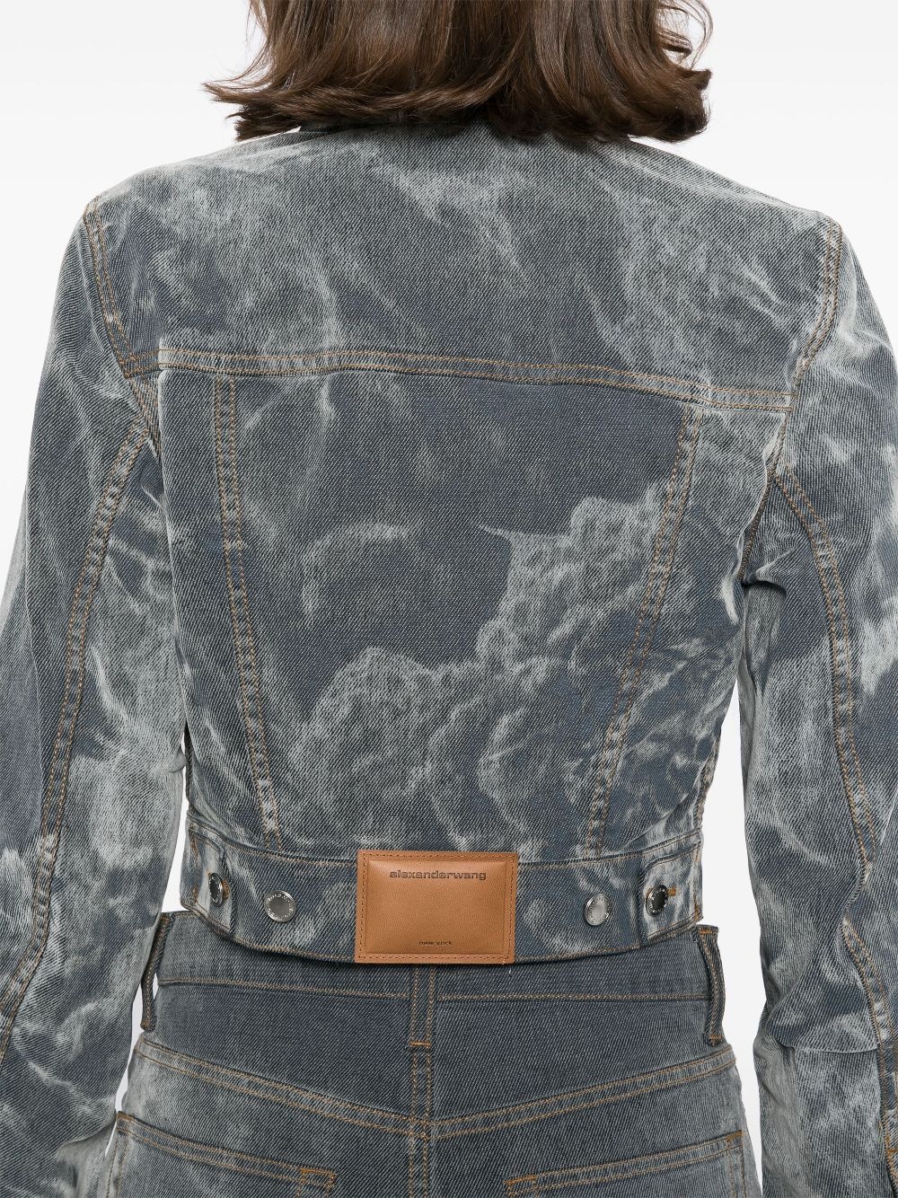 faded effect jacket - 5
