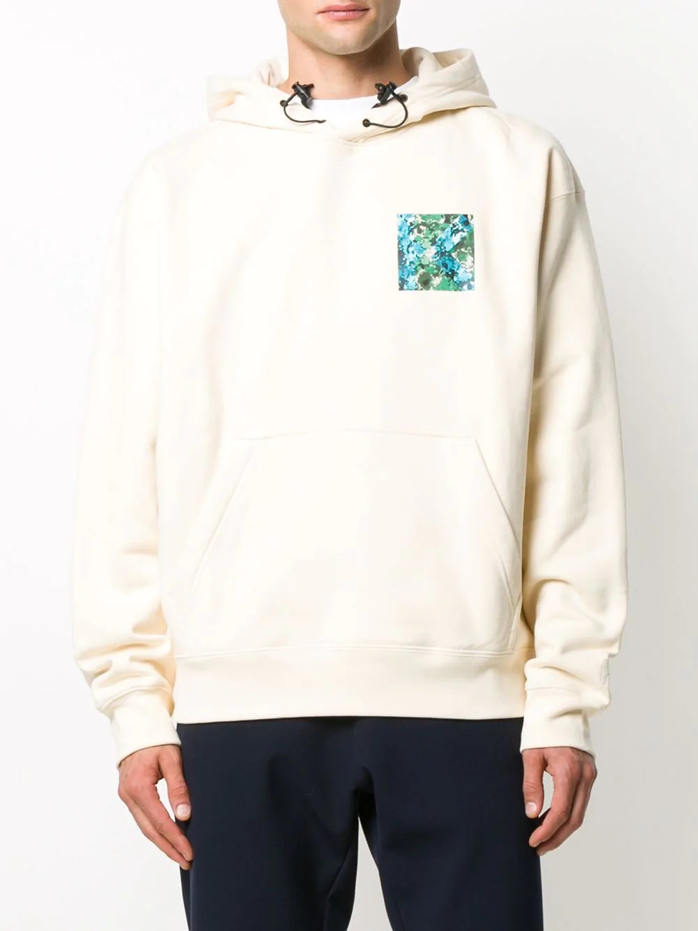 graphic print cotton hoodie - 4