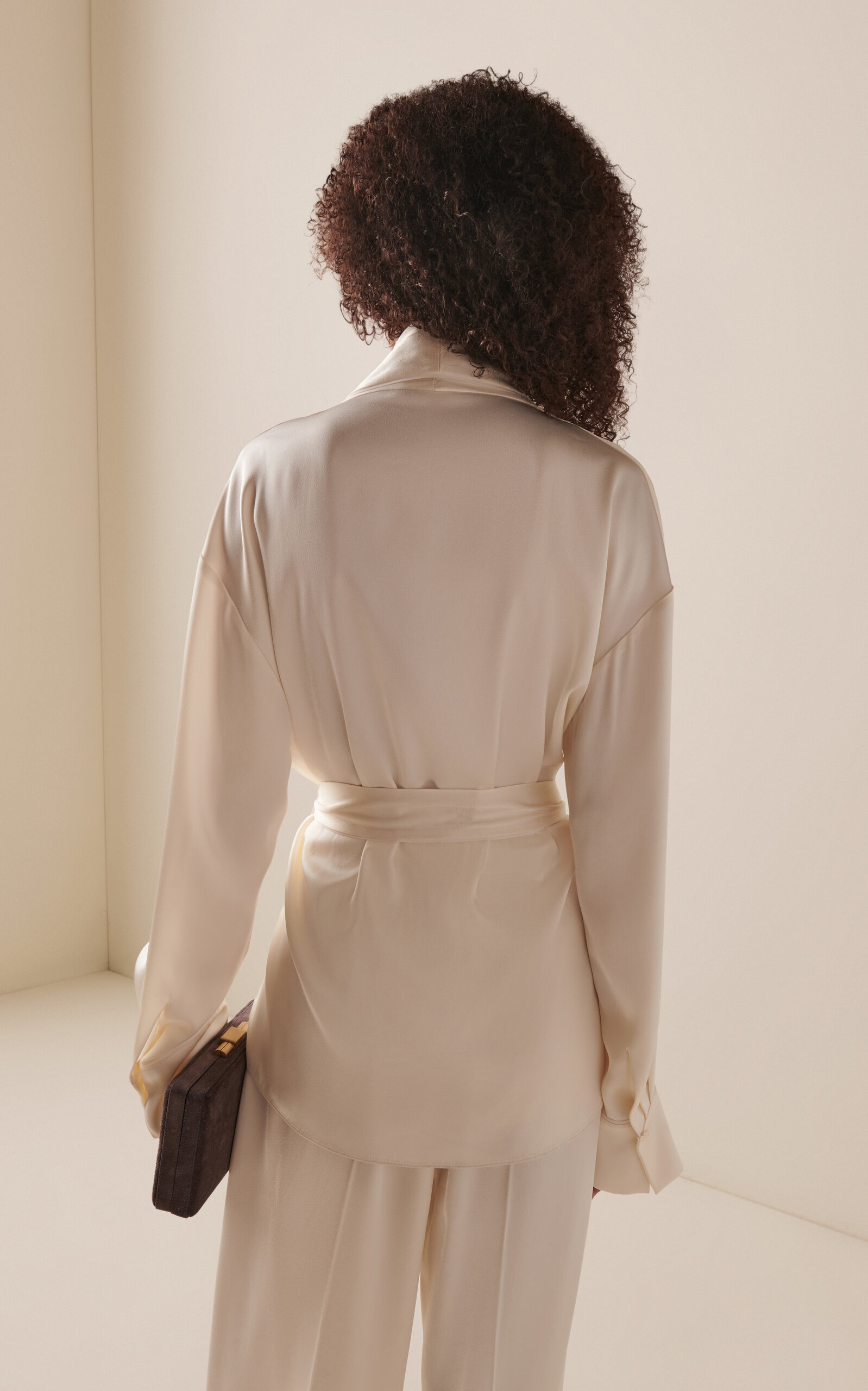 Wrapped Pajama Top ivory - 4