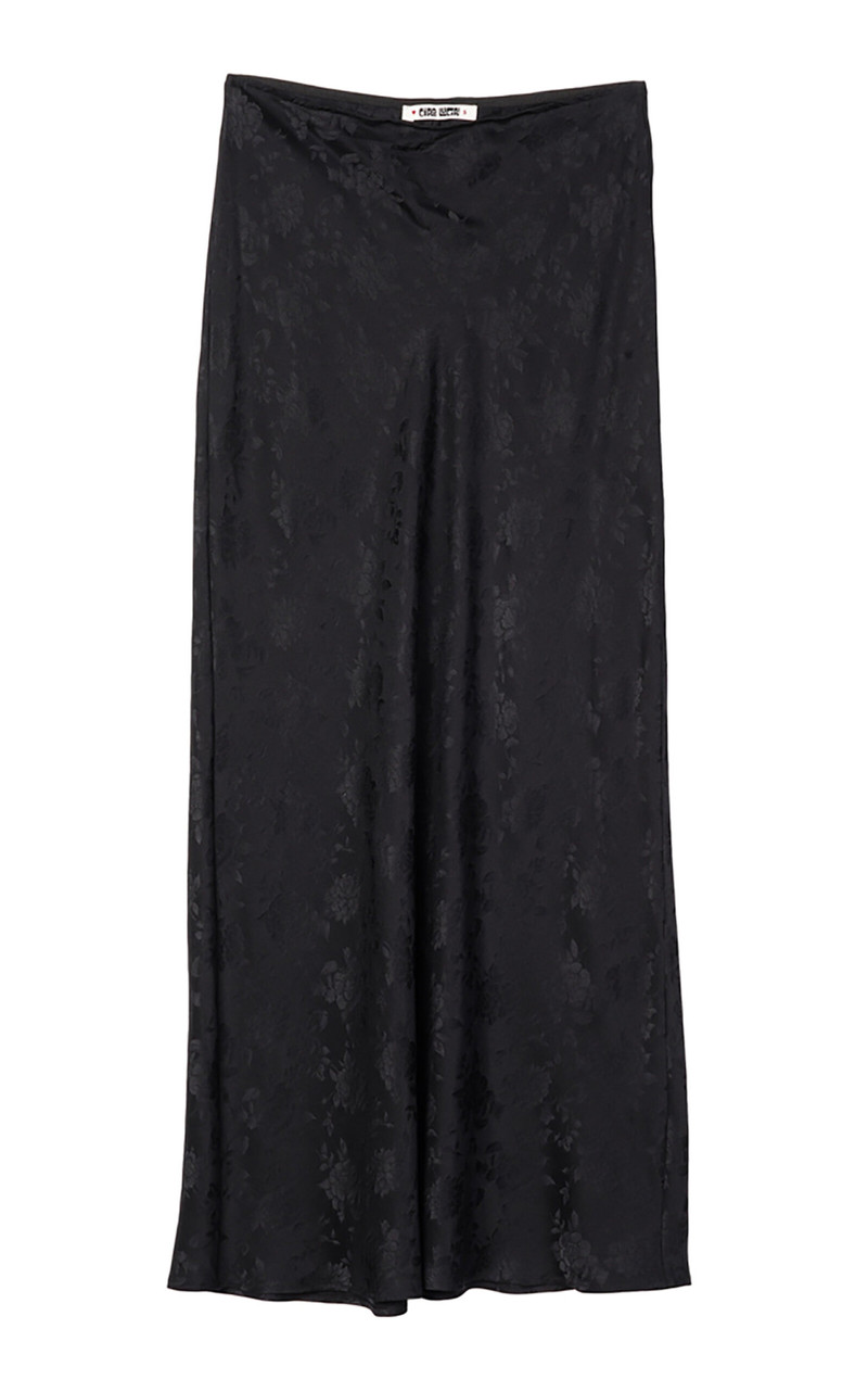 Concetta Silk Jacquard Maxi Skirt black 1