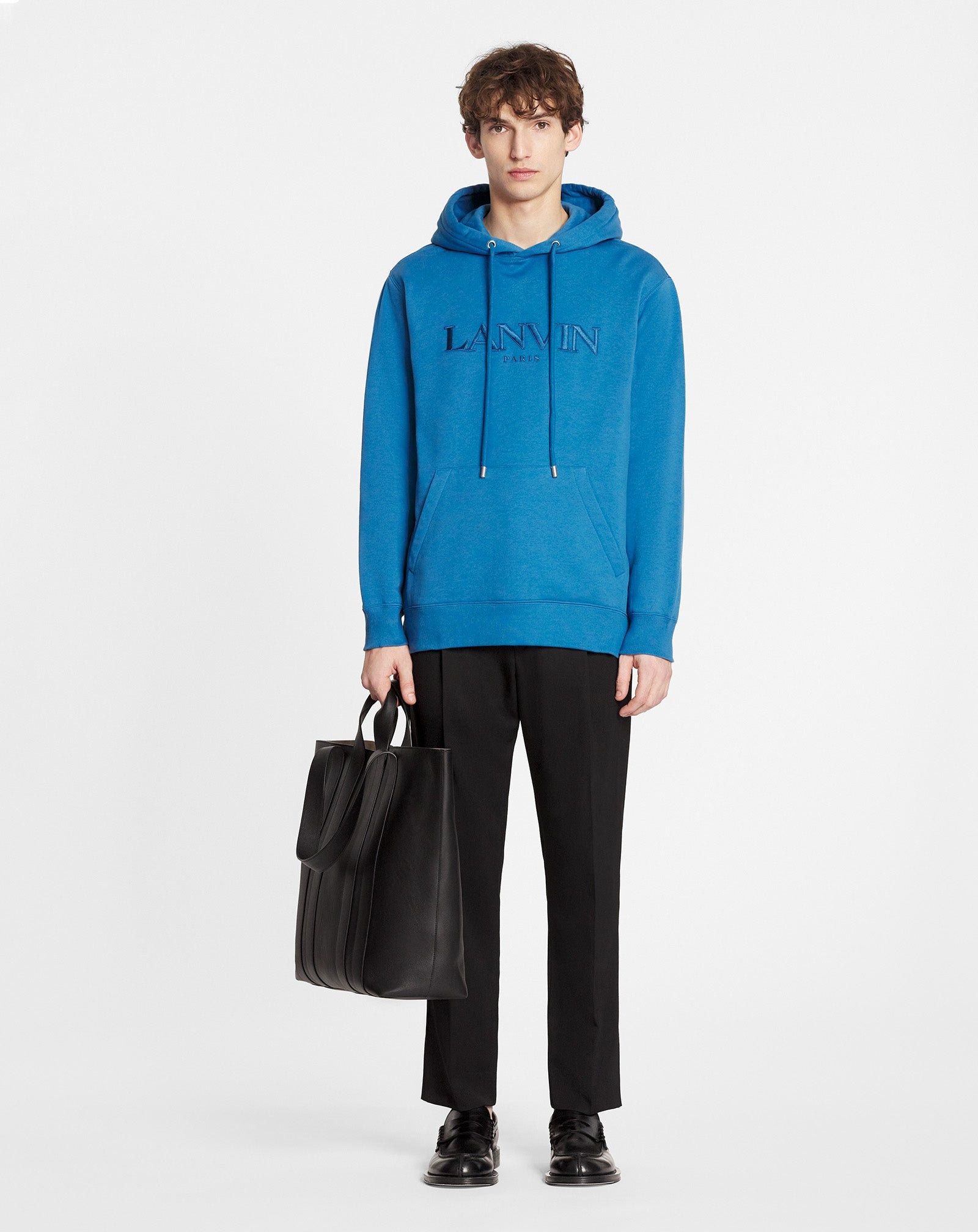 OVERSIZED EMBROIDERED LANVIN PARIS HOODIE - 2