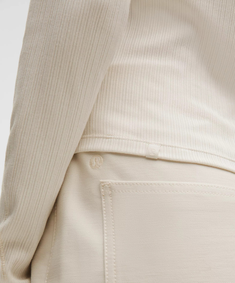 Hold Tight Micro-Rib V-Neck Long-Sleeve Shirt 5