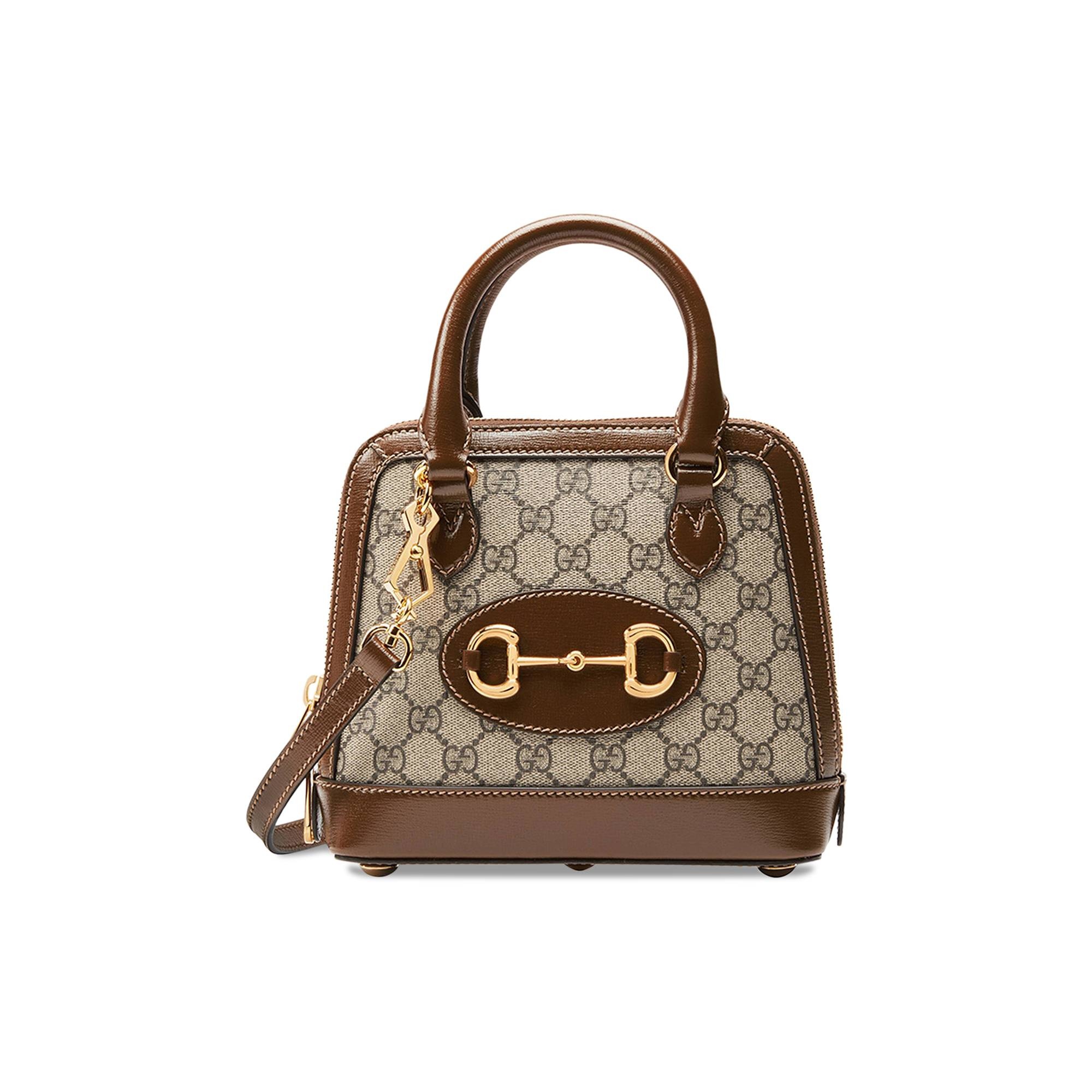 Gucci Horsebit 1955 Mini Top Handle Bag 'Beige/Ebony' - 1