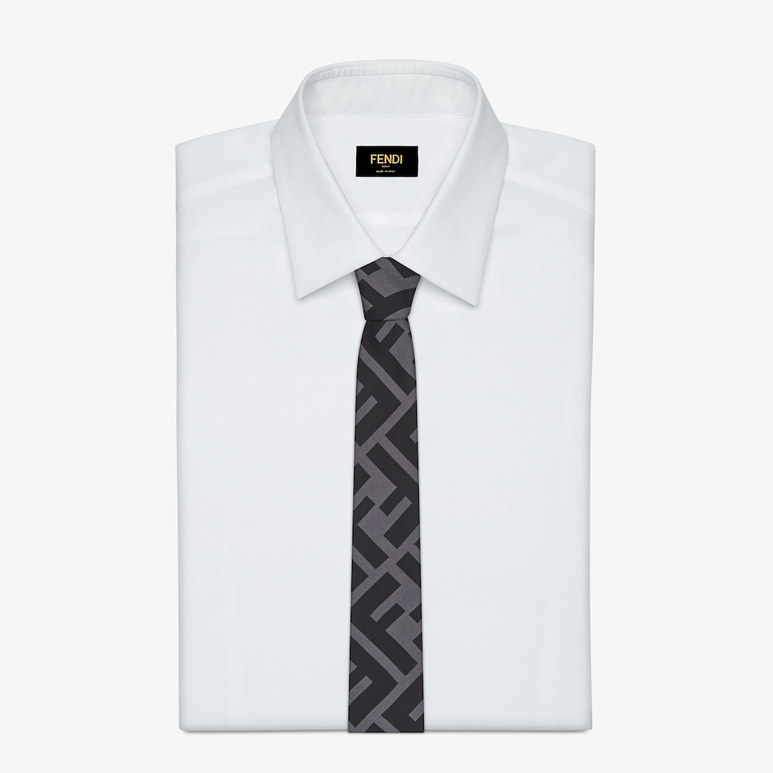 Black silk tie - 2