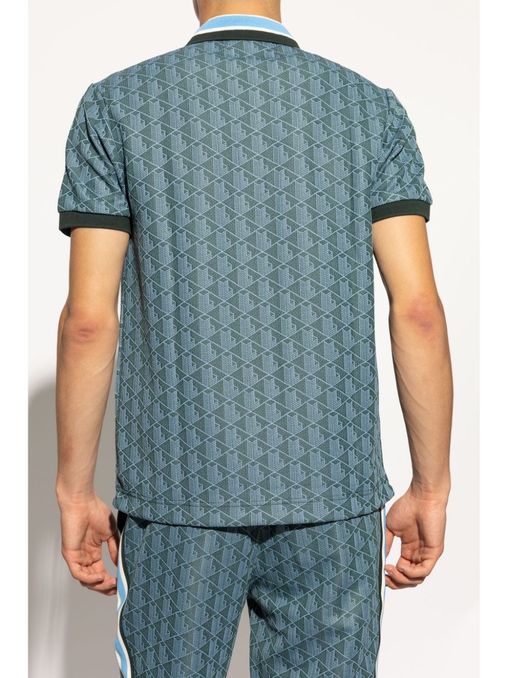 monogram pattern polo shirt - 4