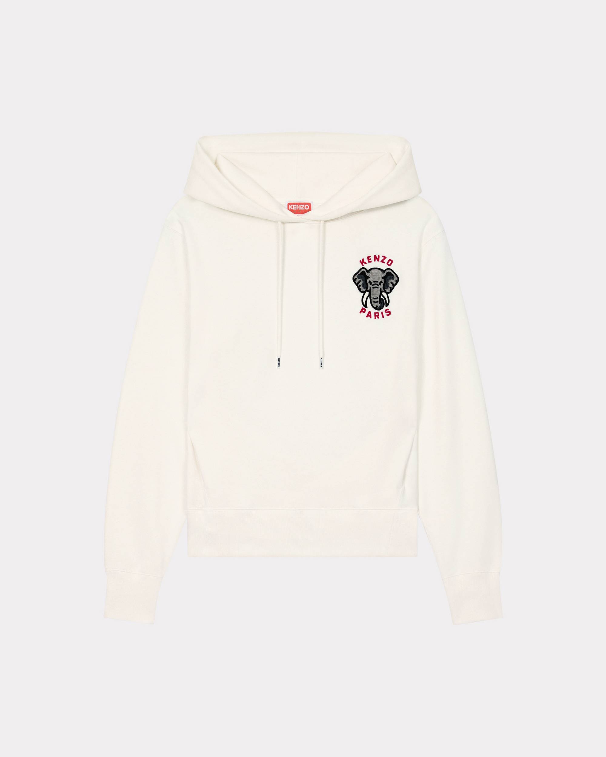 Hooded 'KENZO Elephant Crest' embroidered sweatshirt - 1