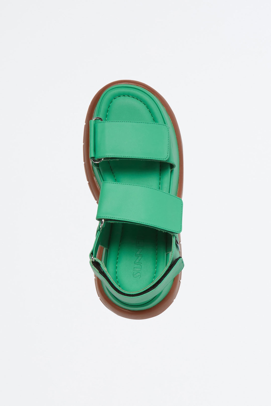 GREEN PLATFORM SANDALS - 2