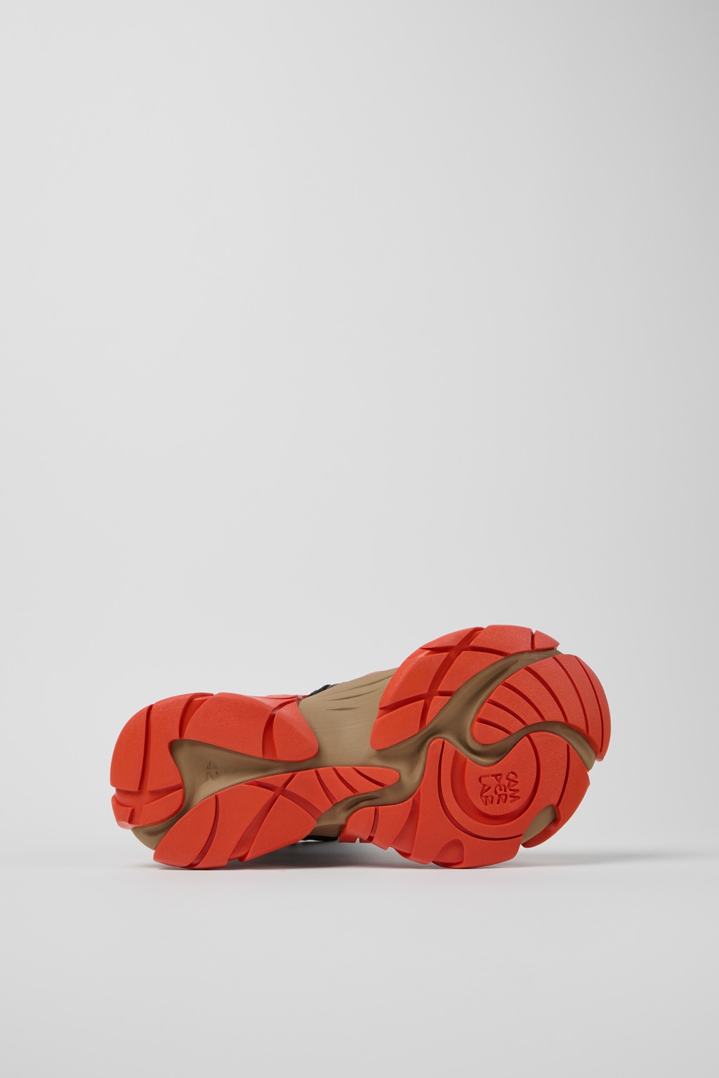 Orange and Brown Textile Boots - 5
